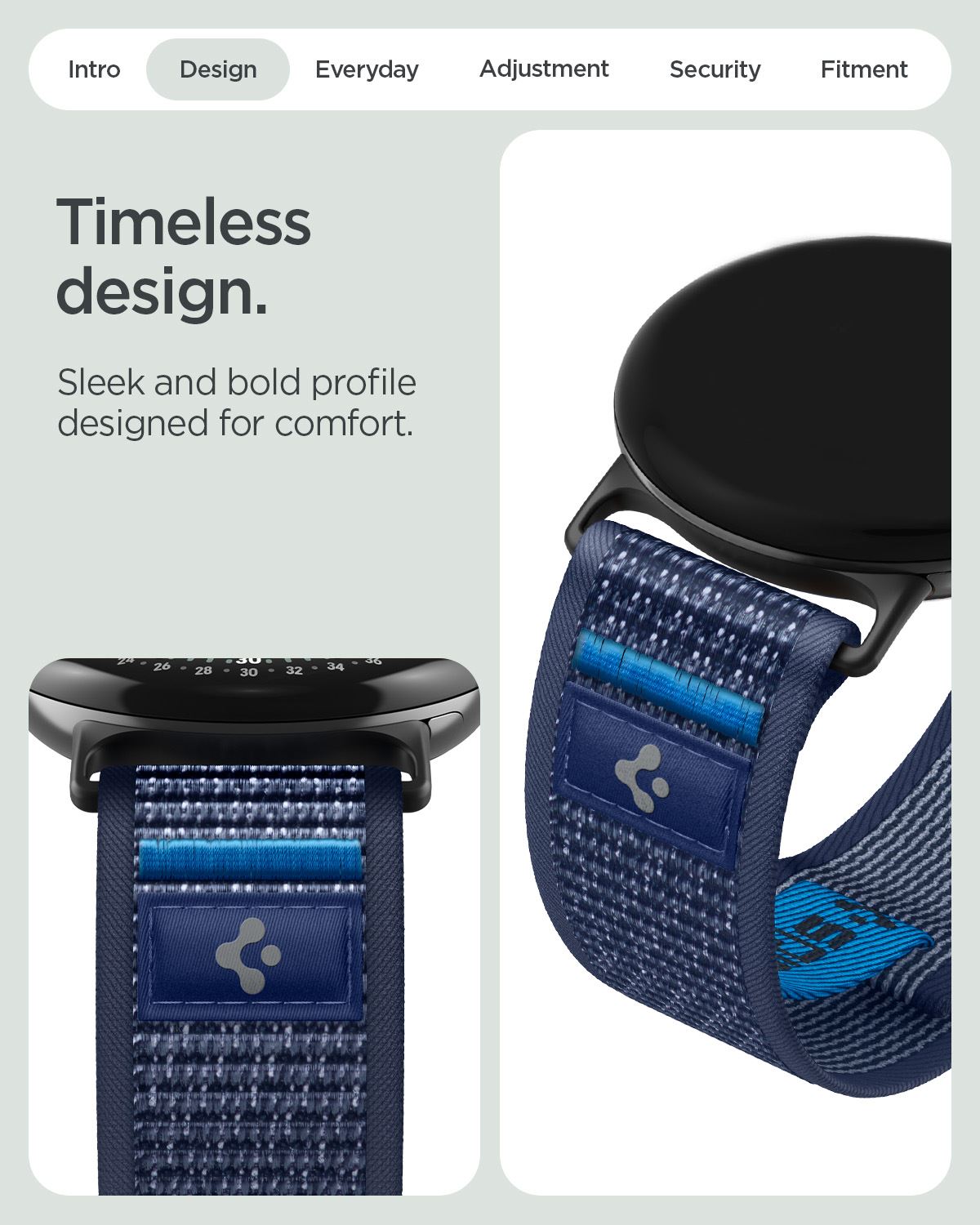 Spigen Athlex Air, active navy blue - Google Pixel Watch 5/4/3 41mm/2/1 (11)