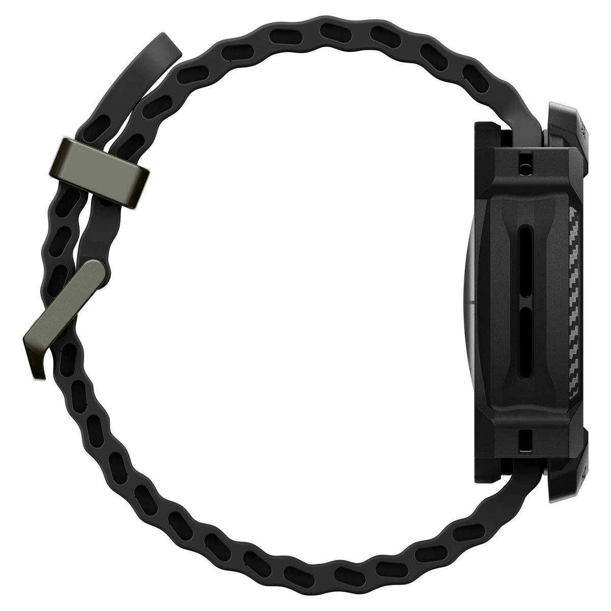 Spigen Rugged Armor, matte black - Samsung Galaxy Watch Ultra 2 47mm (4)