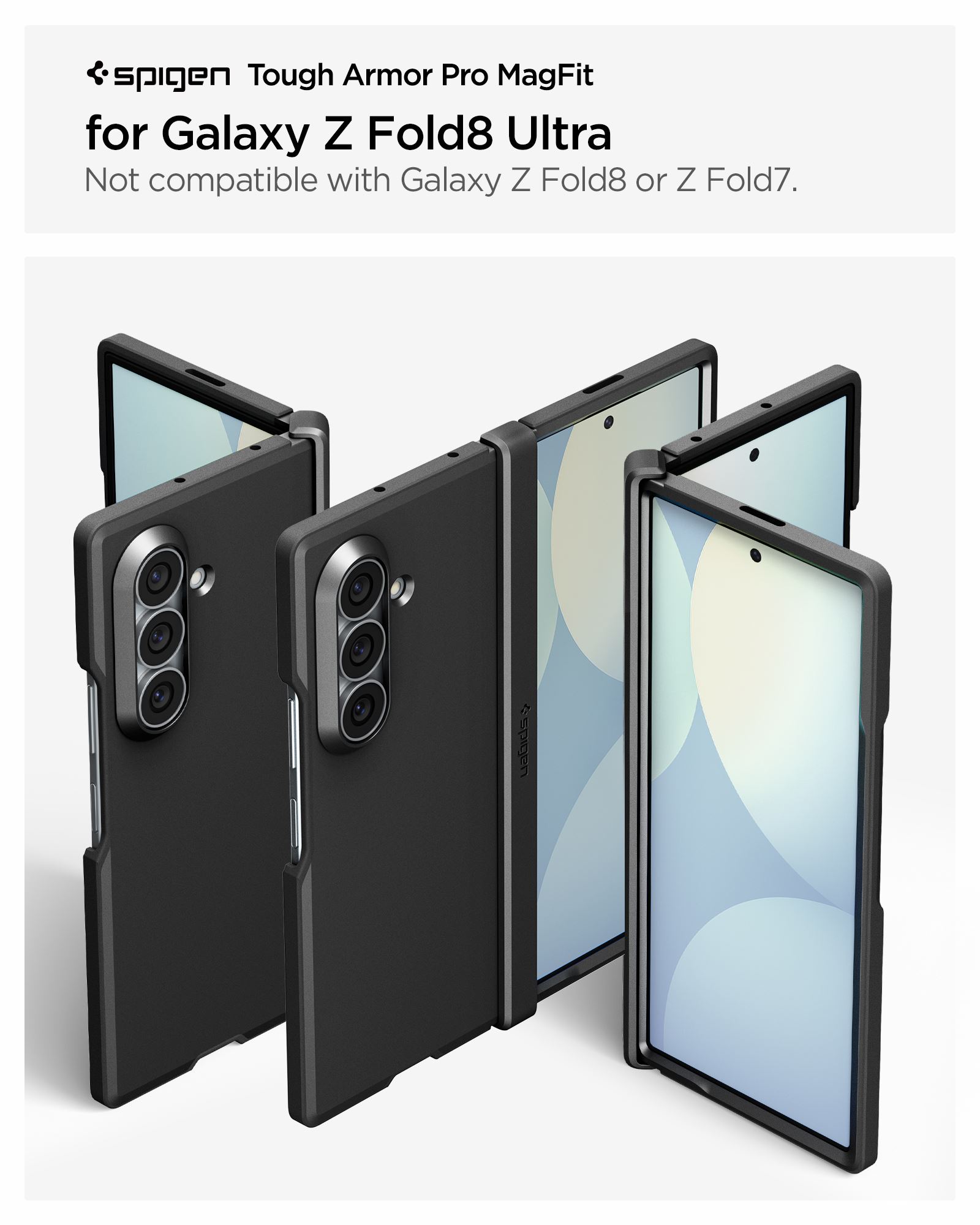 Spigen Tough Armor Pro MagSafe, black - Samsung Galaxy Z Fold8 Ultra (10)