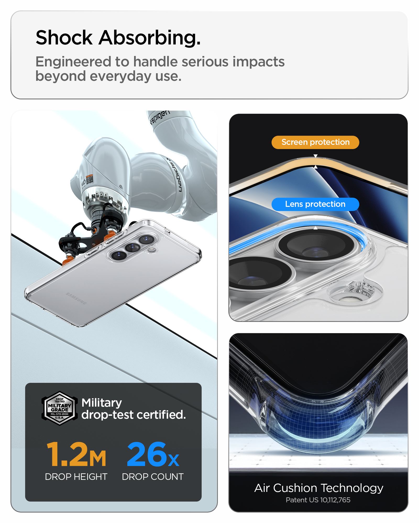 Spigen Ultra Hybrid, crystal clear - Samsung Galaxy S26+ (16)