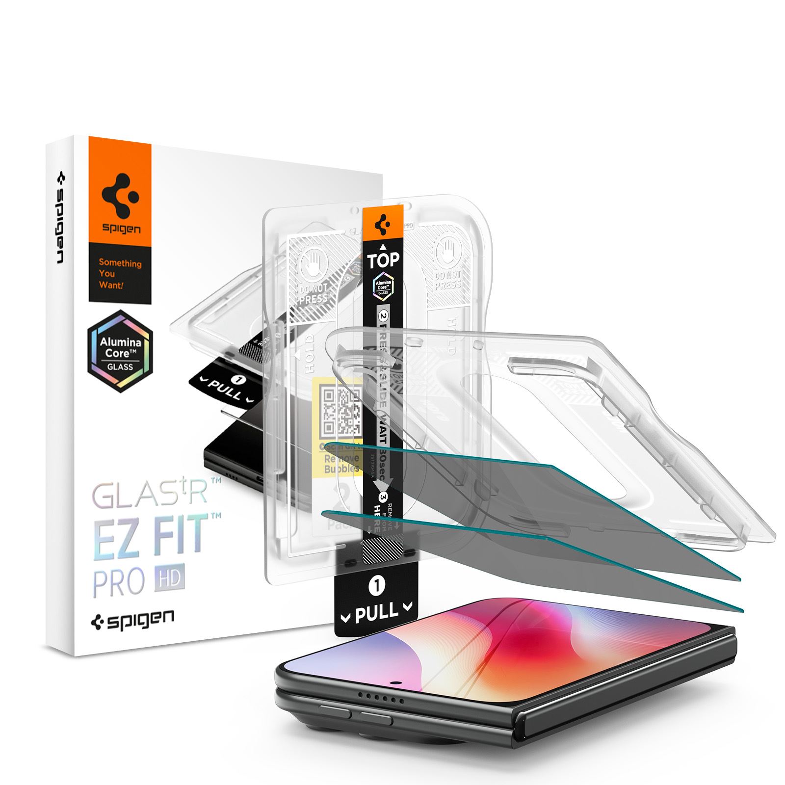 Spigen Glass tR EZ Fit Pro HD (Privacy) 2 Pack - iPhone Duo (1)