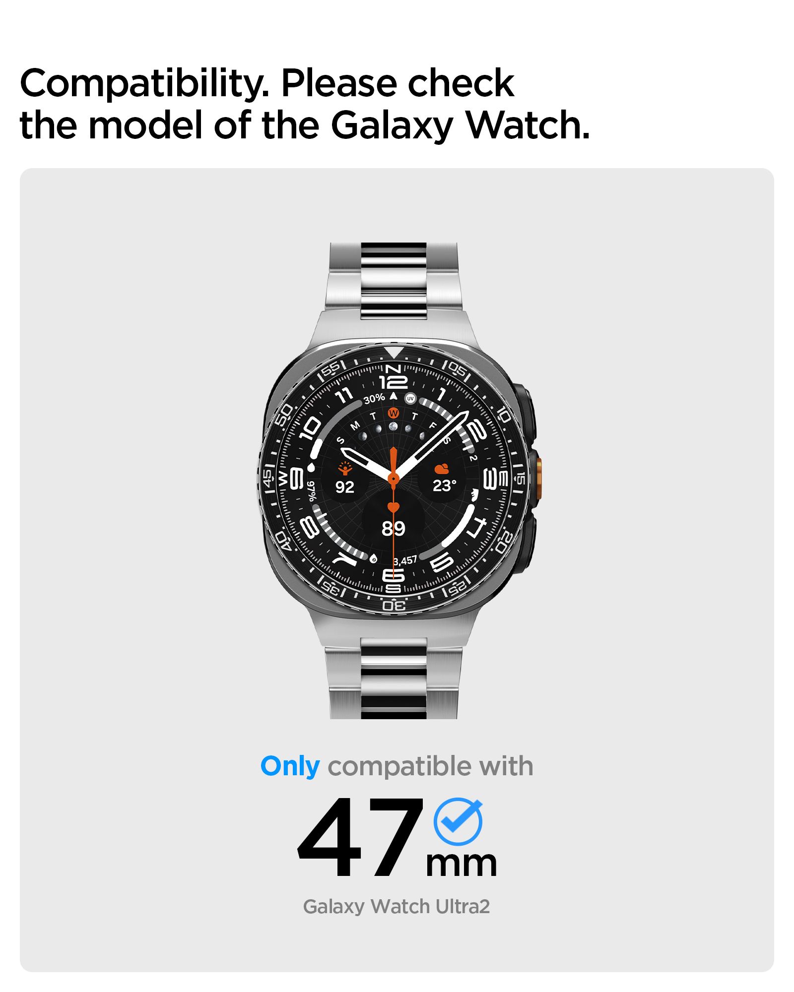 Spigen Bezel Tune (Diver), black - Samsung Galaxy Watch Ultra 2 47mm (12)