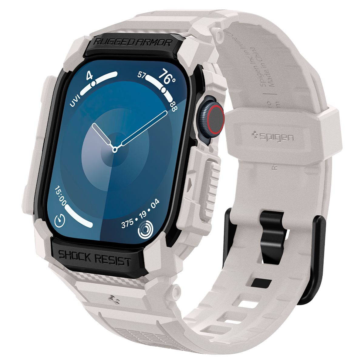 Spigen Rugged Armor Pro, dune beige - Apple Watch 11/10 46mm
