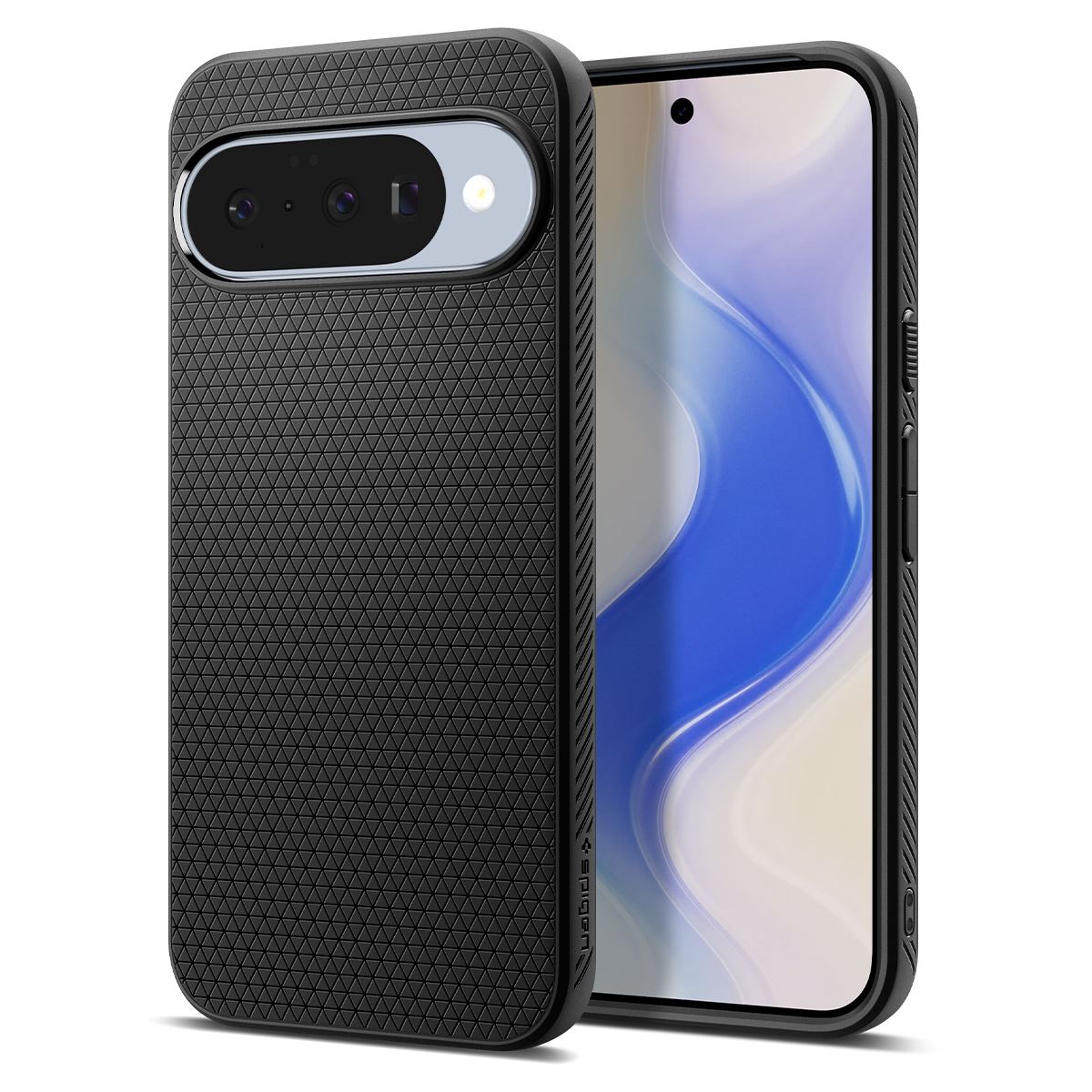 Spigen Liquid Air, matte black - Google Pixel 10 Pro/Pixel 10 (1)