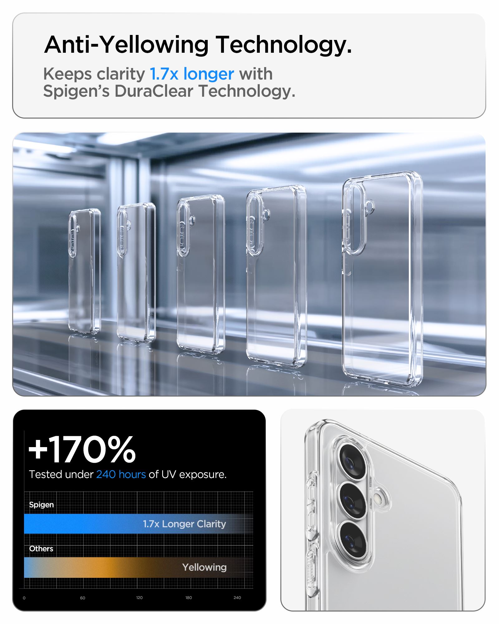 Spigen Ultra Hybrid, crystal clear - Samsung Galaxy S26 (14)