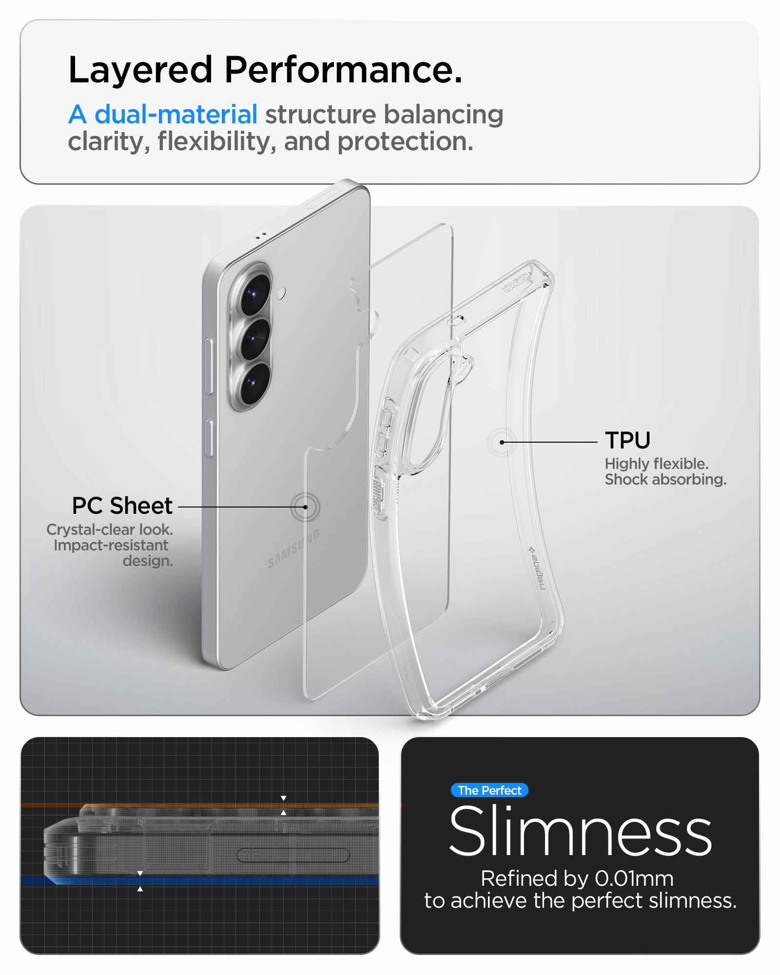 Spigen Ultra Hybrid, crystal clear - Samsung Galaxy S26 (15)