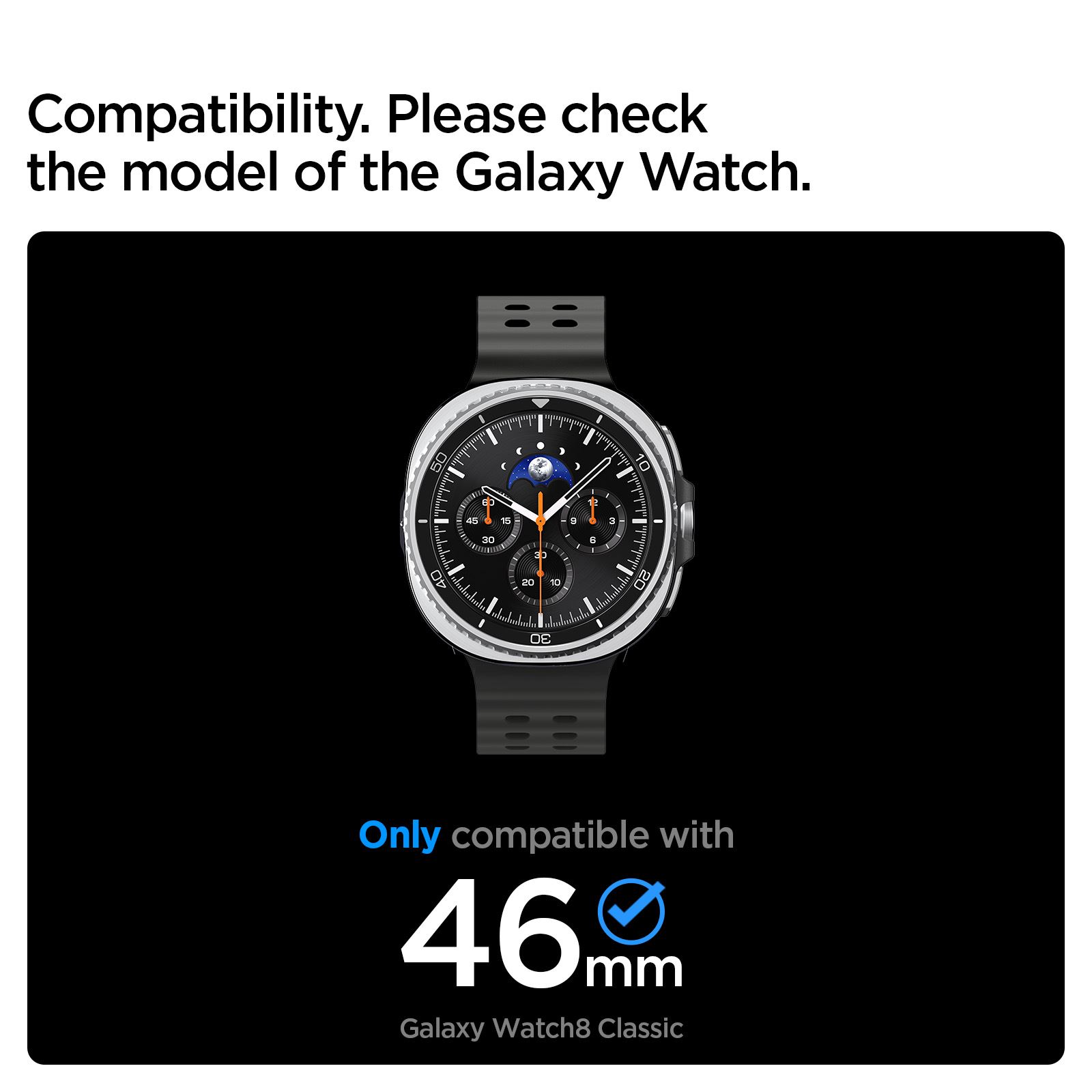 Spigen Bezel Tune Pro (Diver), black - Samsung Galaxy Watch 8 Classic 46mm (12)