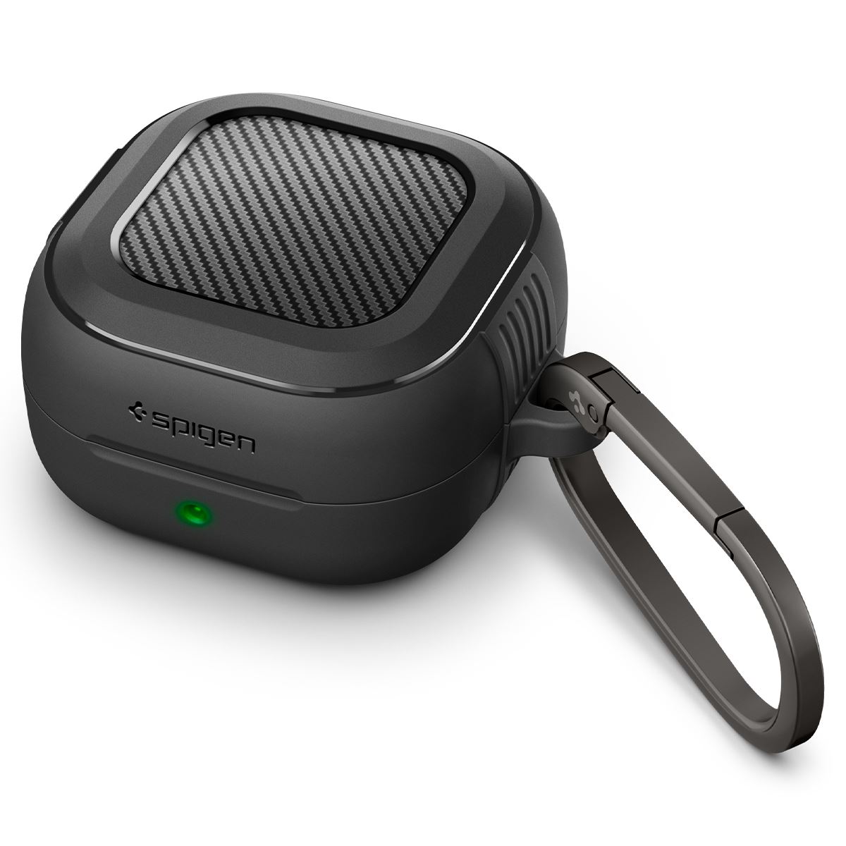 Spigen Rugged Armor, matte black - Samsung Galaxy Buds 4 Pro/4 (1)