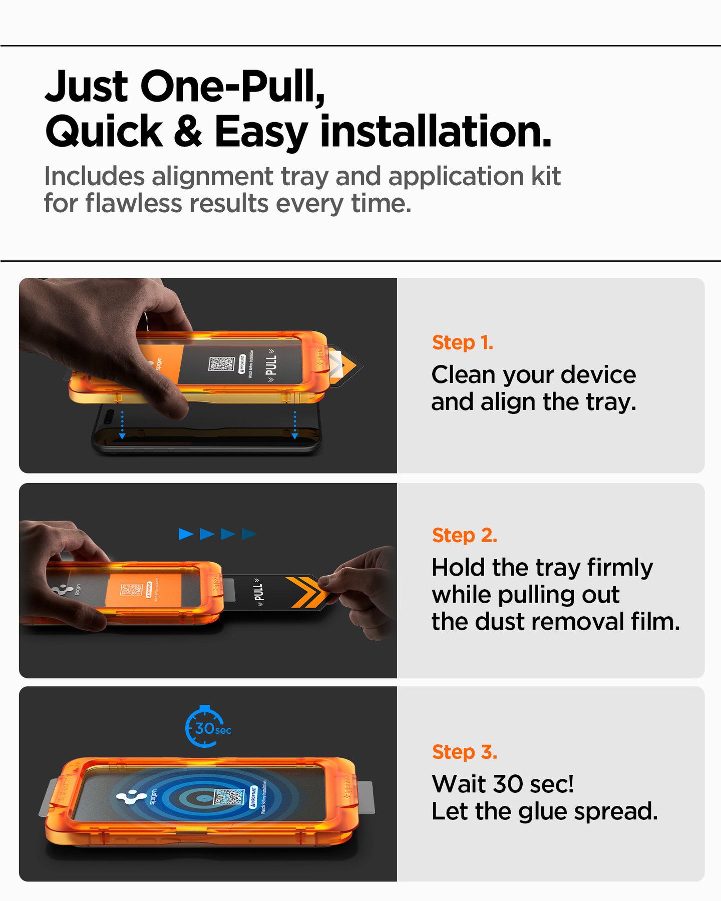 Spigen Glass tR AlignMaster S 3 Pack - iPhone 17 Pro Max (13)