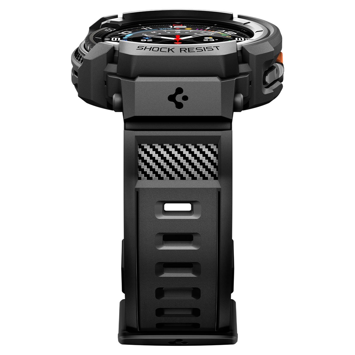 Spigen Rugged Armor Pro, matte black - Samsung Galaxy Watch 8 Classic (46mm) (4)