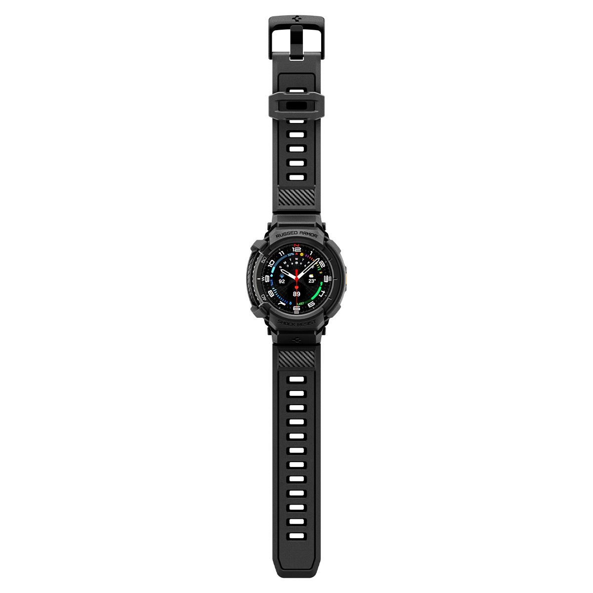 Spigen Rugged Armor Pro, matte black - Samsung Galaxy Watch 8 Classic (46mm) (8)