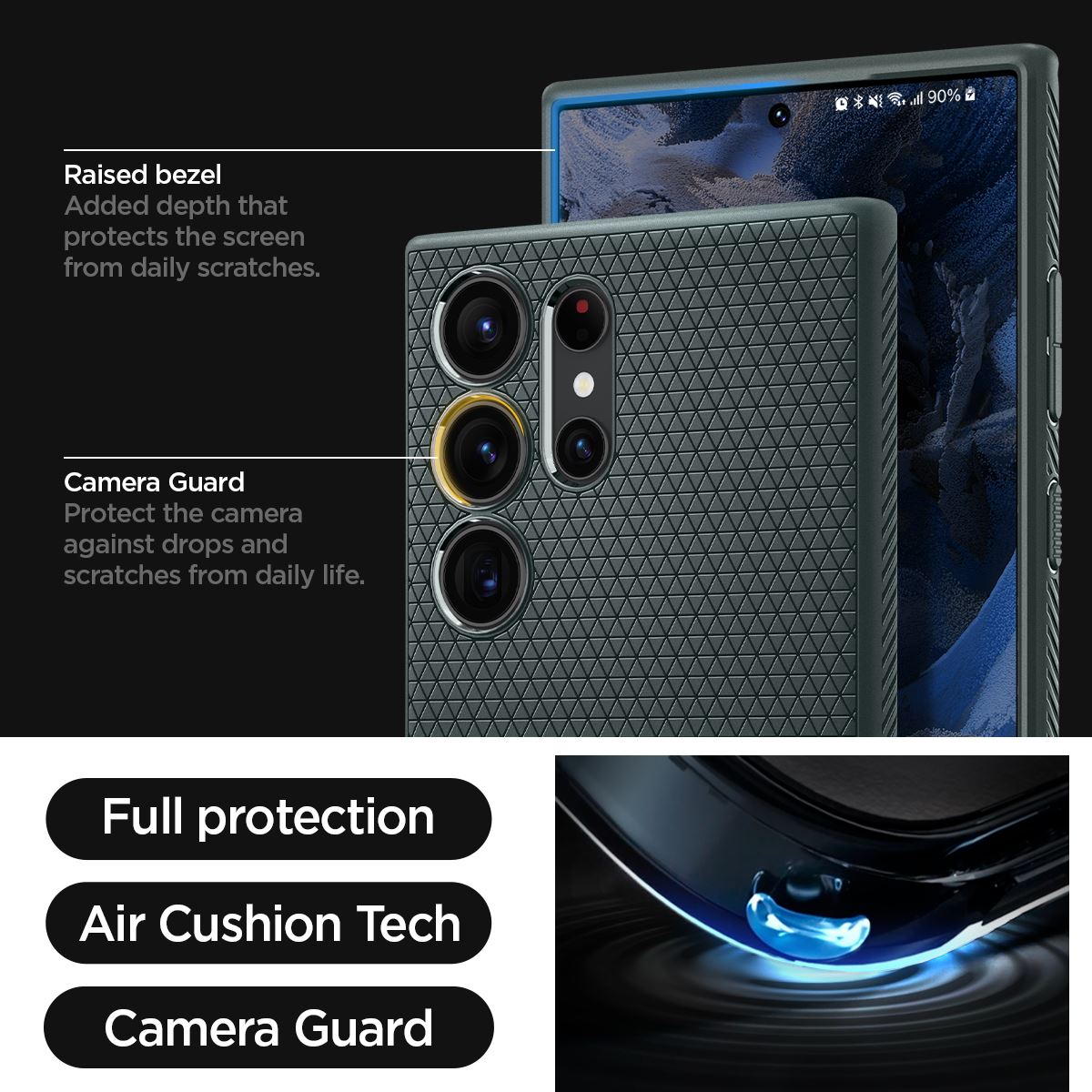 Spigen Liquid Air, green - Samsung Galaxy S23 Ultra (17)