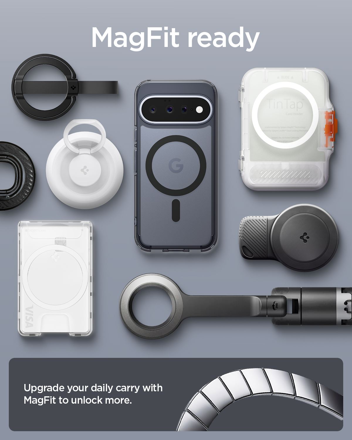 Spigen Ultra Hybrid MagSafe, frost black - Google Pixel 11 (12)