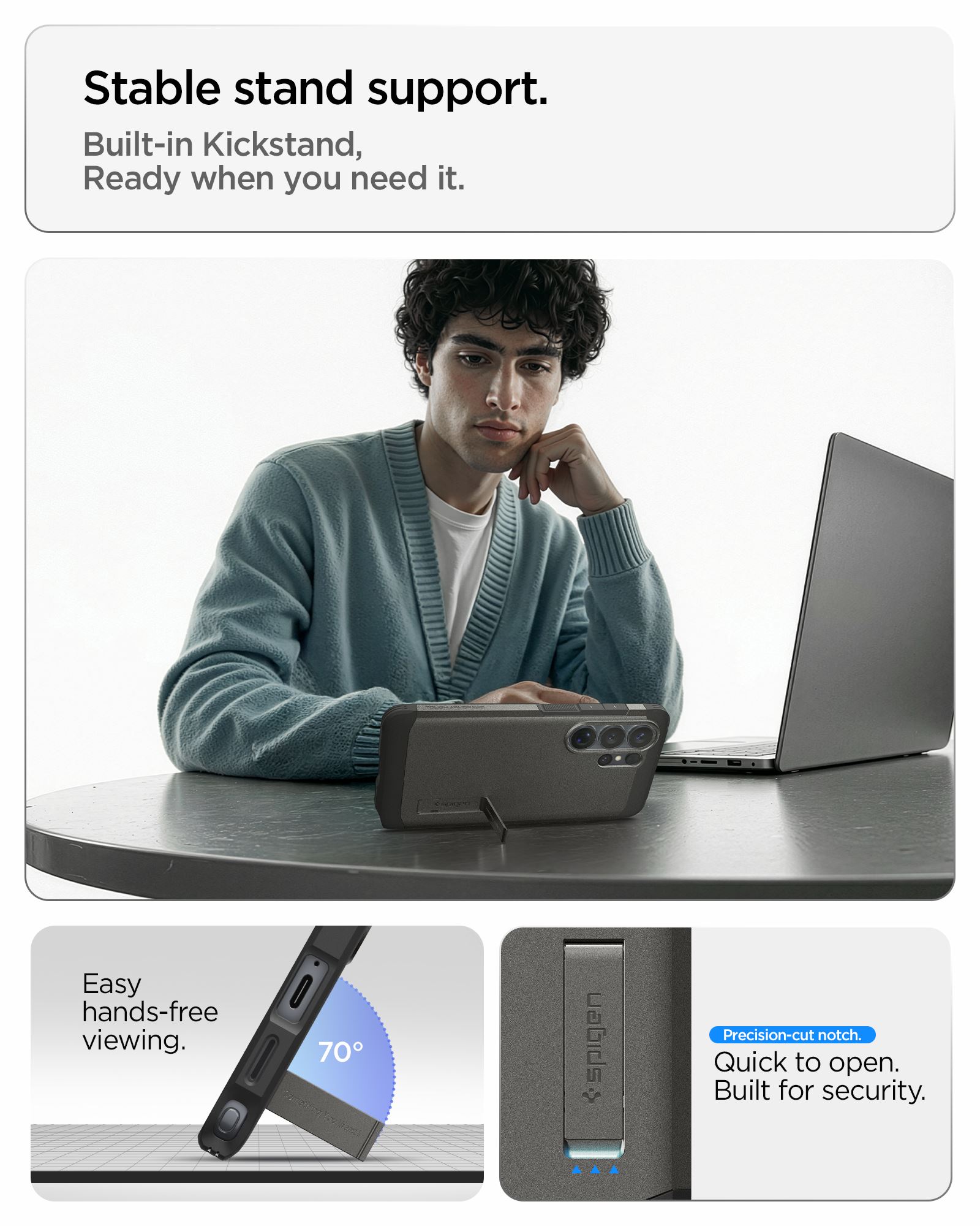 Spigen Tough Armor MagSafe, gunmetal - Samsung Galaxy S26 Ultra (12)