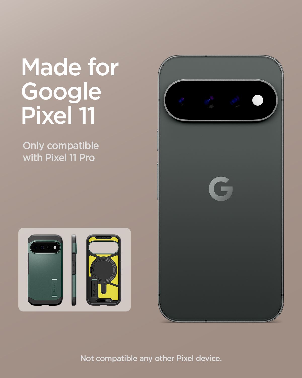 Spigen Tough Armor MagSafe, abyss green - Google Pixel 11 Pro (18)