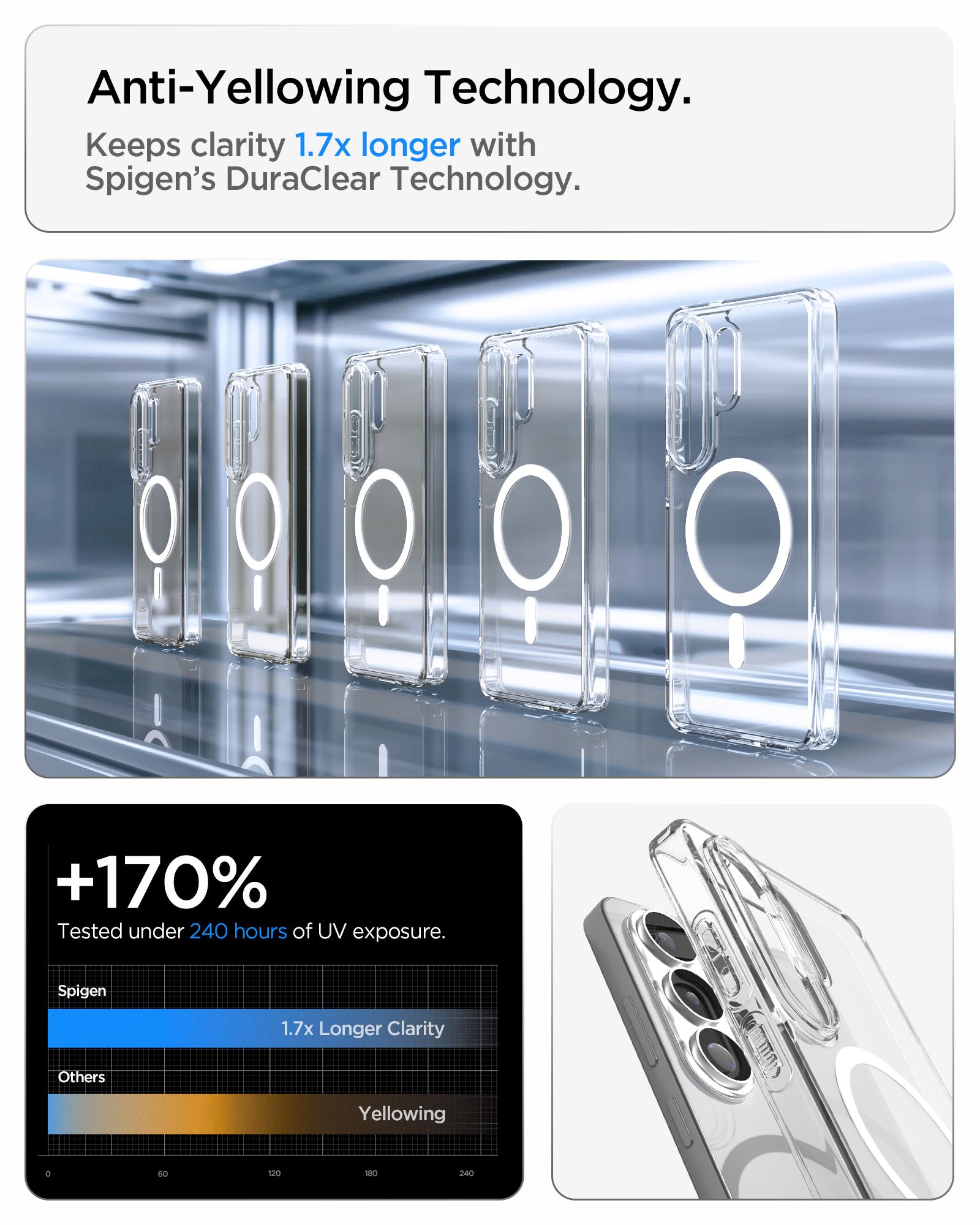 Spigen Ultra Hybrid MagSafe, clear white - Samsung Galaxy S26 Ultra (16)