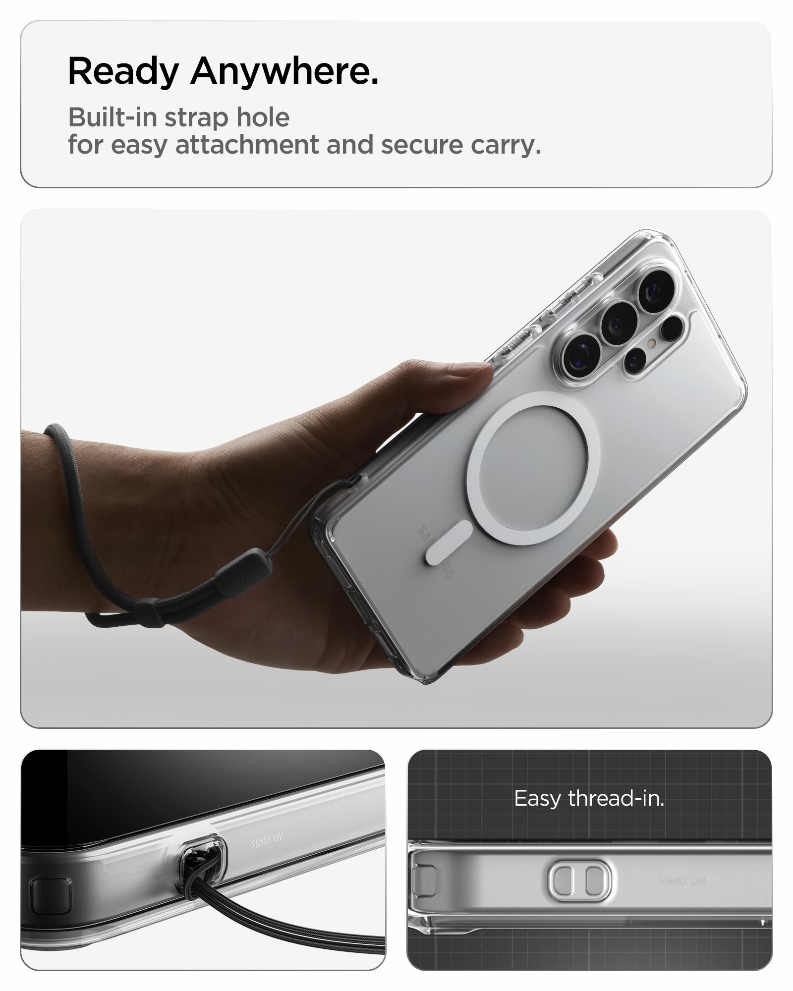 Spigen Ultra Hybrid MagSafe, clear white - Samsung Galaxy S26 Ultra (21)