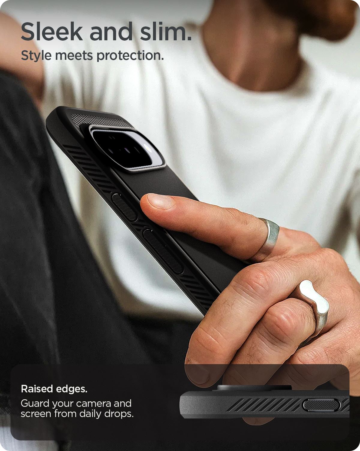 Spigen Rugged Armor MagSafe, matte black - Google Pixel 10 Pro/Pixel 10 (14)