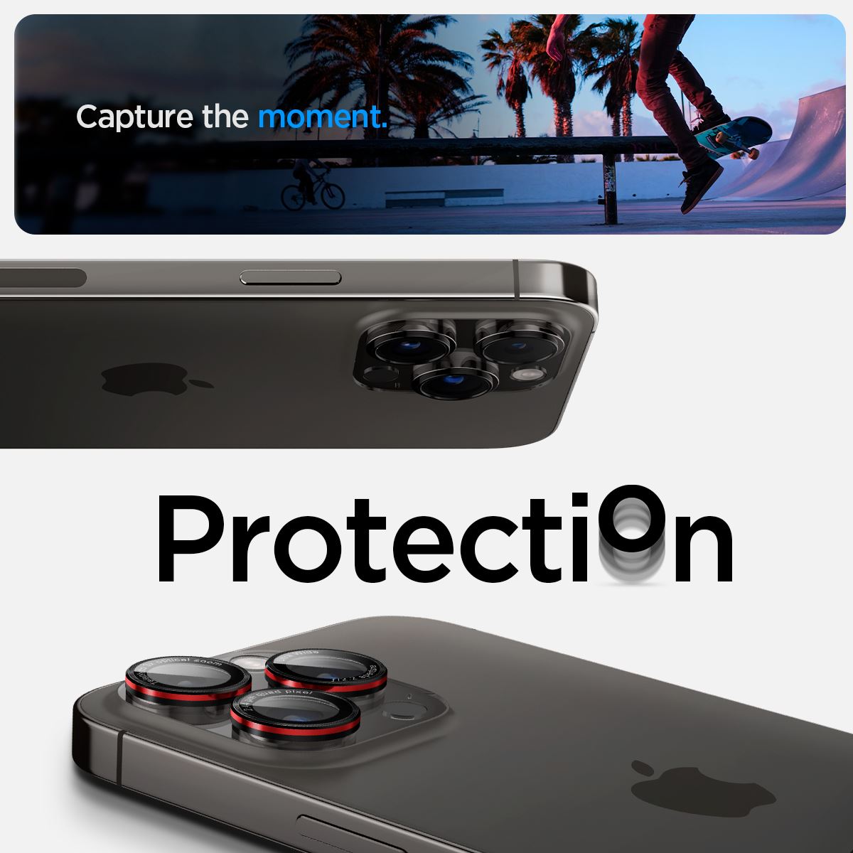 Spigen Glass tR EZ Fit Optik Pro 2 Pack, L-s - iPhone 17/16/15/14 Pro / 17/16/15/14 Pro Max (9)