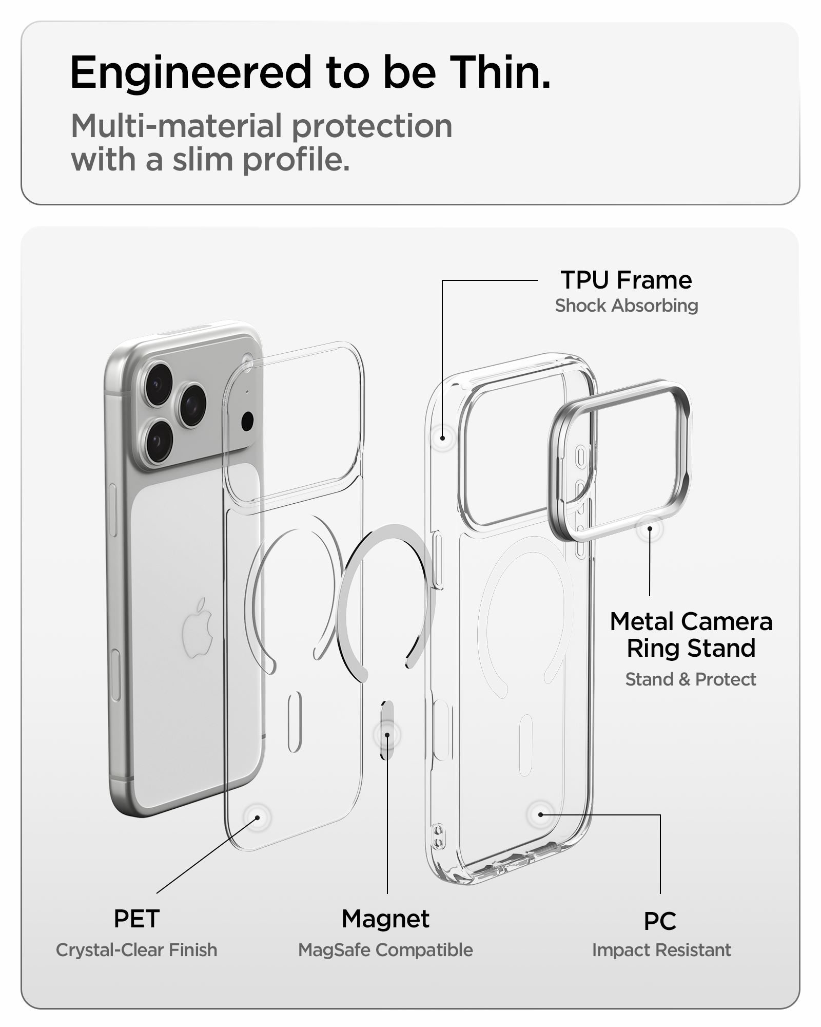 Spigen Ultra Hybrid Optik S MagSafe, clear silver - iPhone 18 Pro Max/17 Pro Max (8)