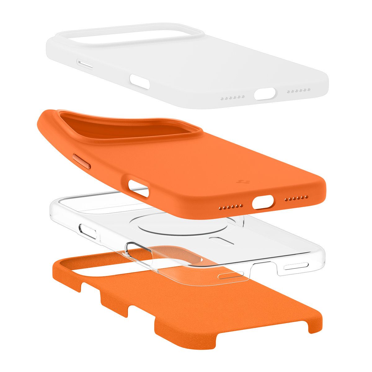 Spigen Silicone Fit MagSafe, cosmic orange - iPhone 17 Pro Max (10)