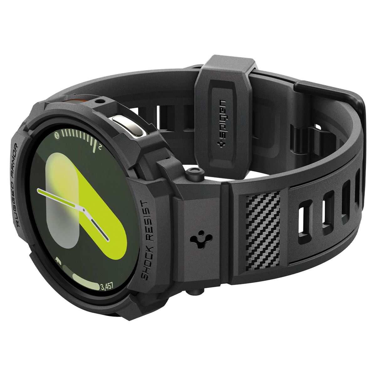 Spigen Rugged Armor Pro, matte black - Samsung Galaxy Watch 8 (44mm) (8)