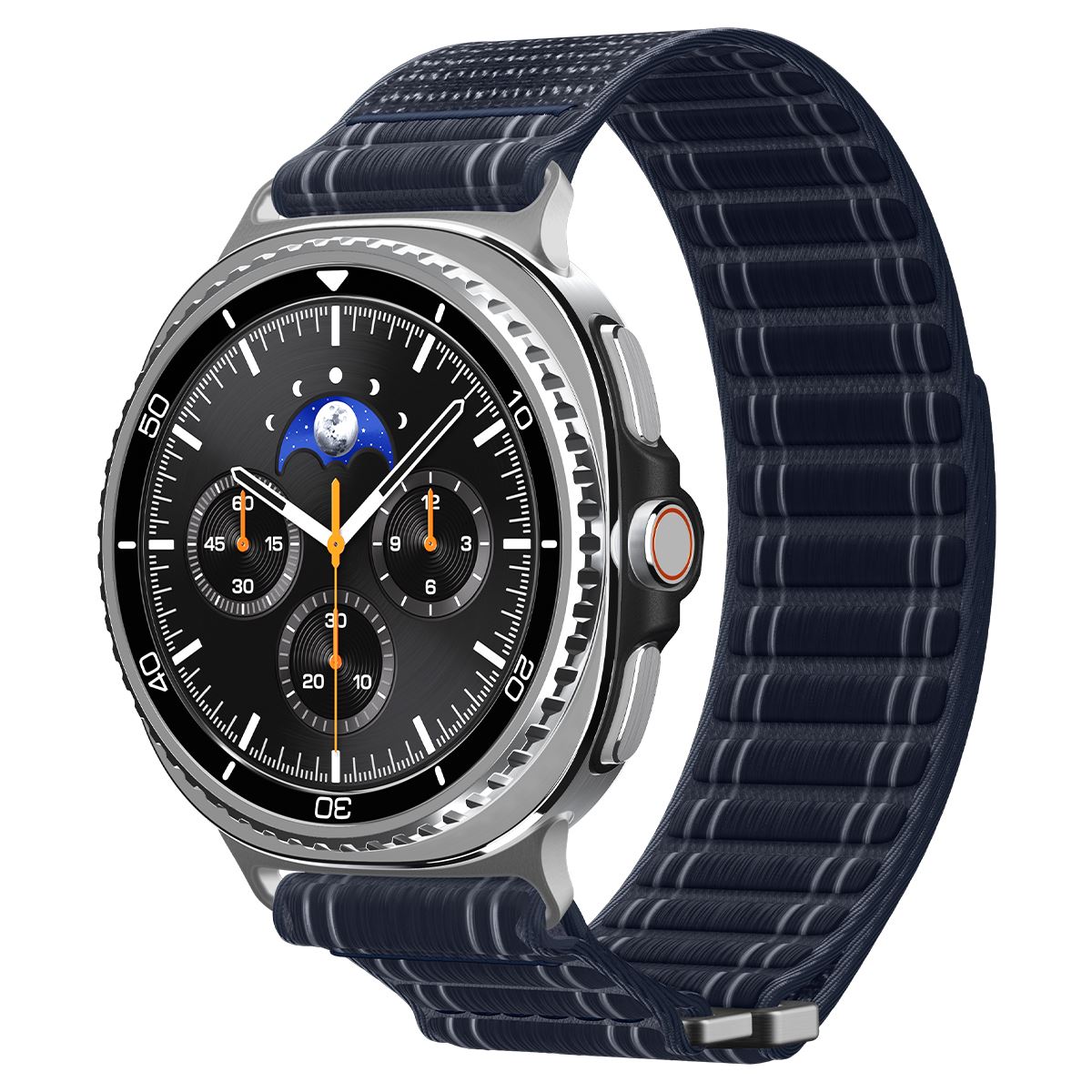 Spigen Fabric Band (hook-and-loop), navy - Samsung Galaxy Watch 8 46mm/44mm/40mm (1)