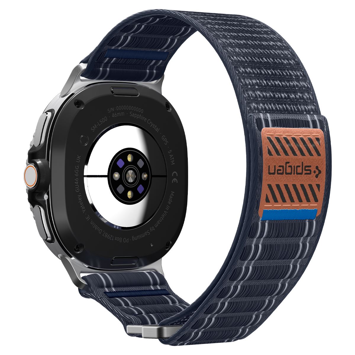 Spigen Fabric Band (hook-and-loop), navy - Samsung Galaxy Watch 8 46mm/44mm/40mm (7)