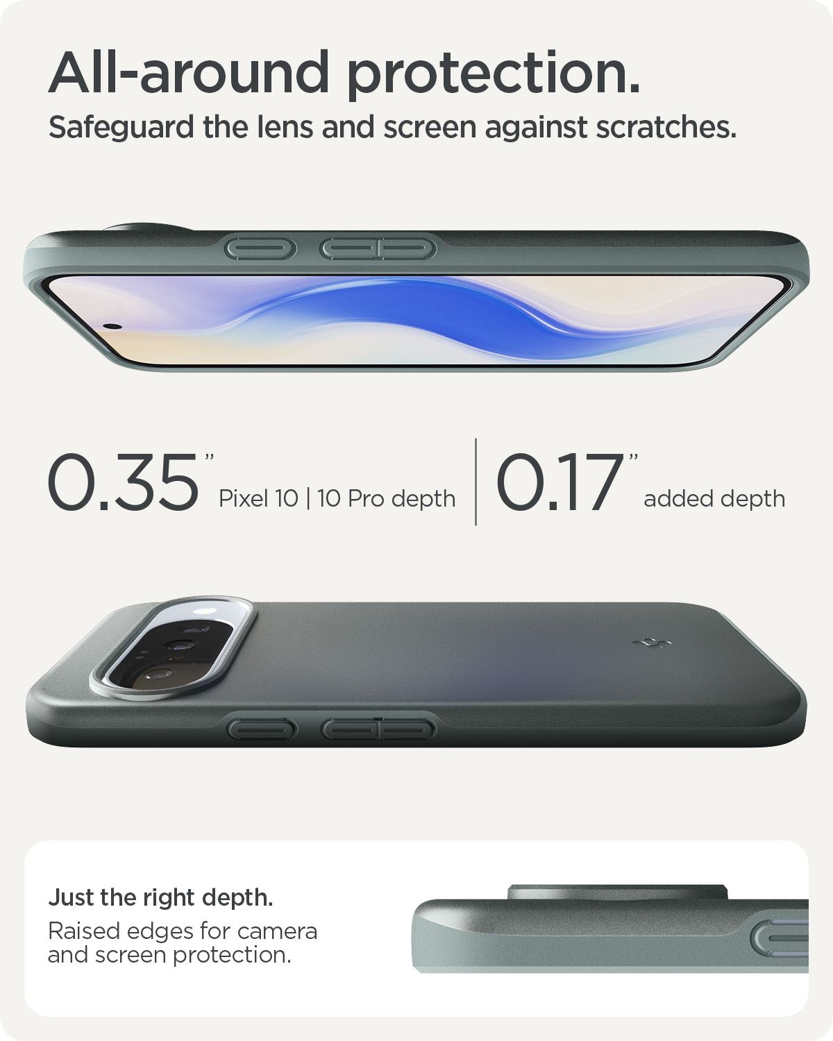 Spigen Thin Fit MagSafe, sage green - Google Pixel 10 Pro/Pixel 10 (16)