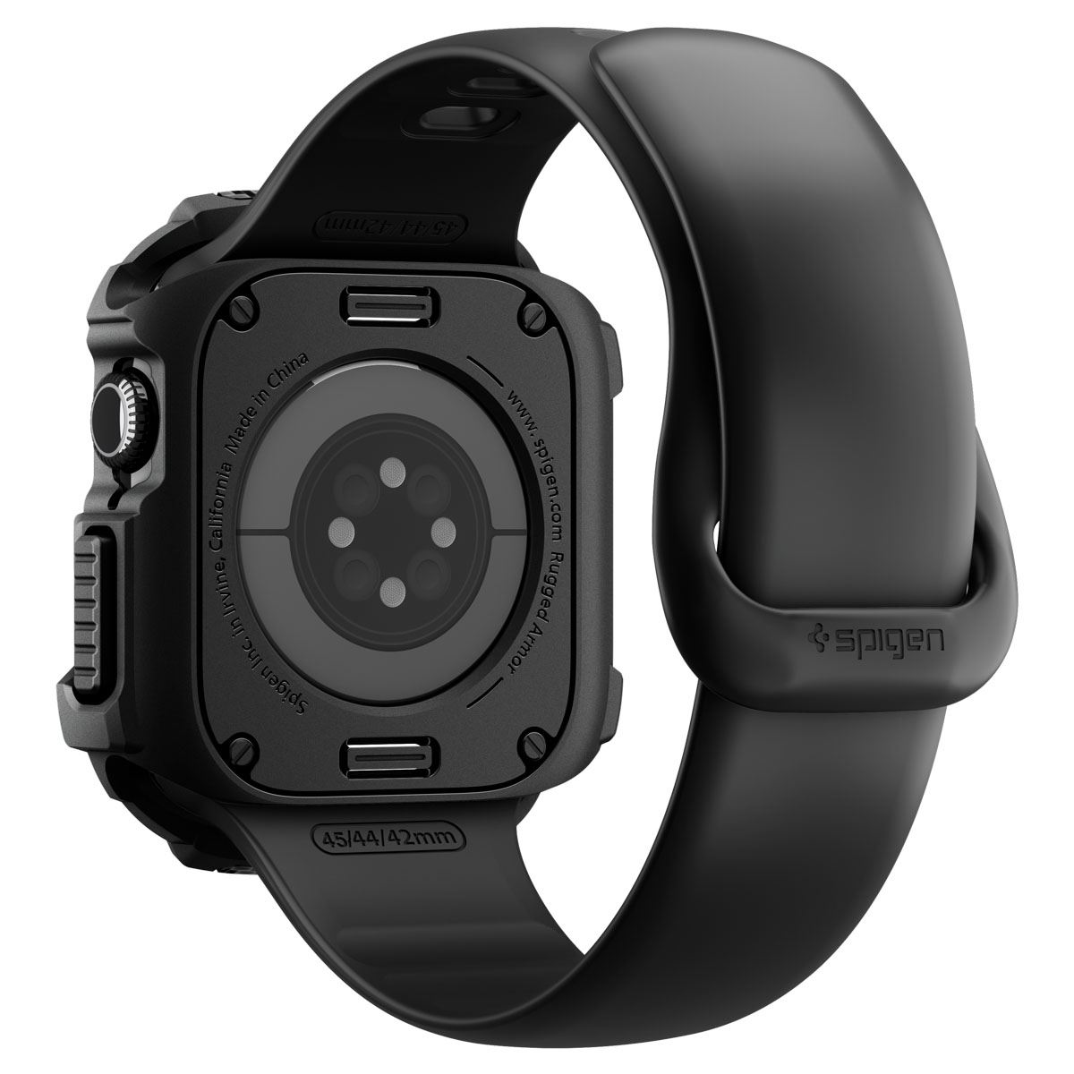 Spigen Rugged Armor 2, matte black - Apple Watch 11 42mm (3)