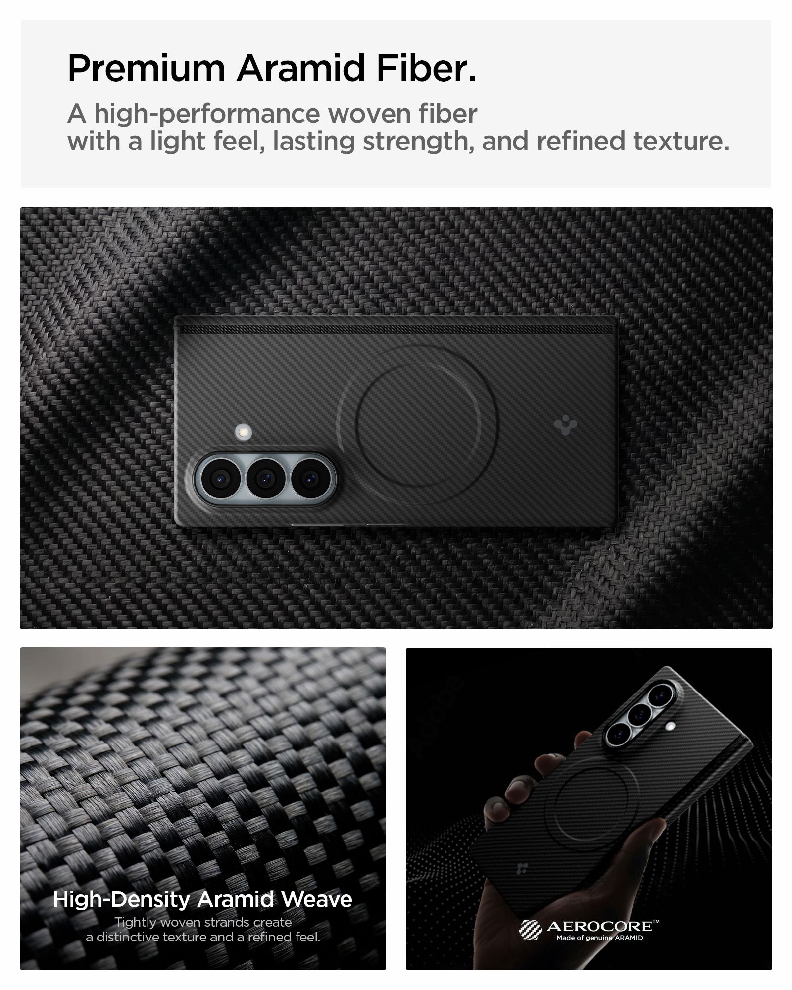 Spigen Air Skin Aramid MagSafe, black - Samsung Galaxy Z Fold8 Ultra (17)