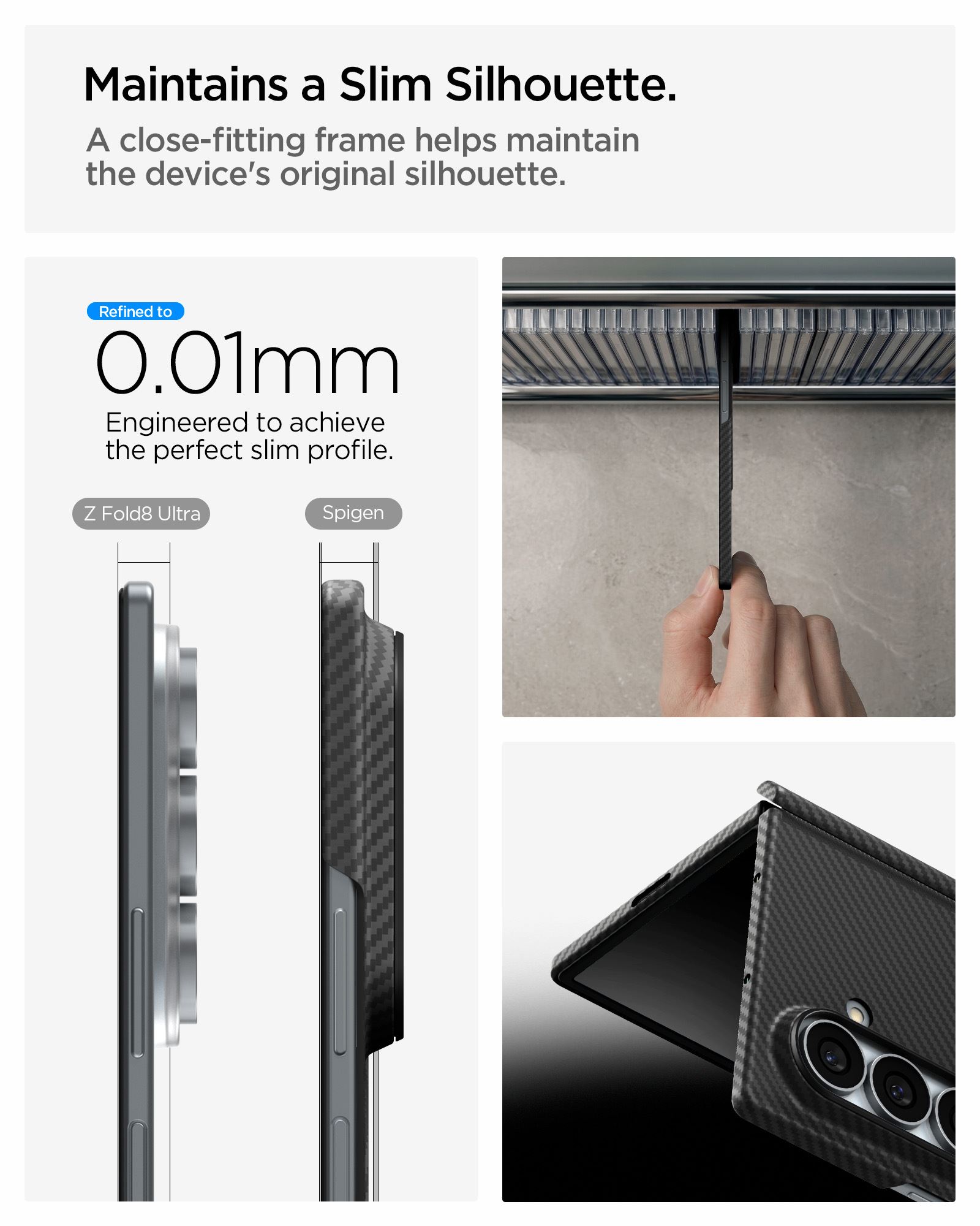 Spigen Air Skin Aramid MagSafe, black - Samsung Galaxy Z Fold8 Ultra (18)
