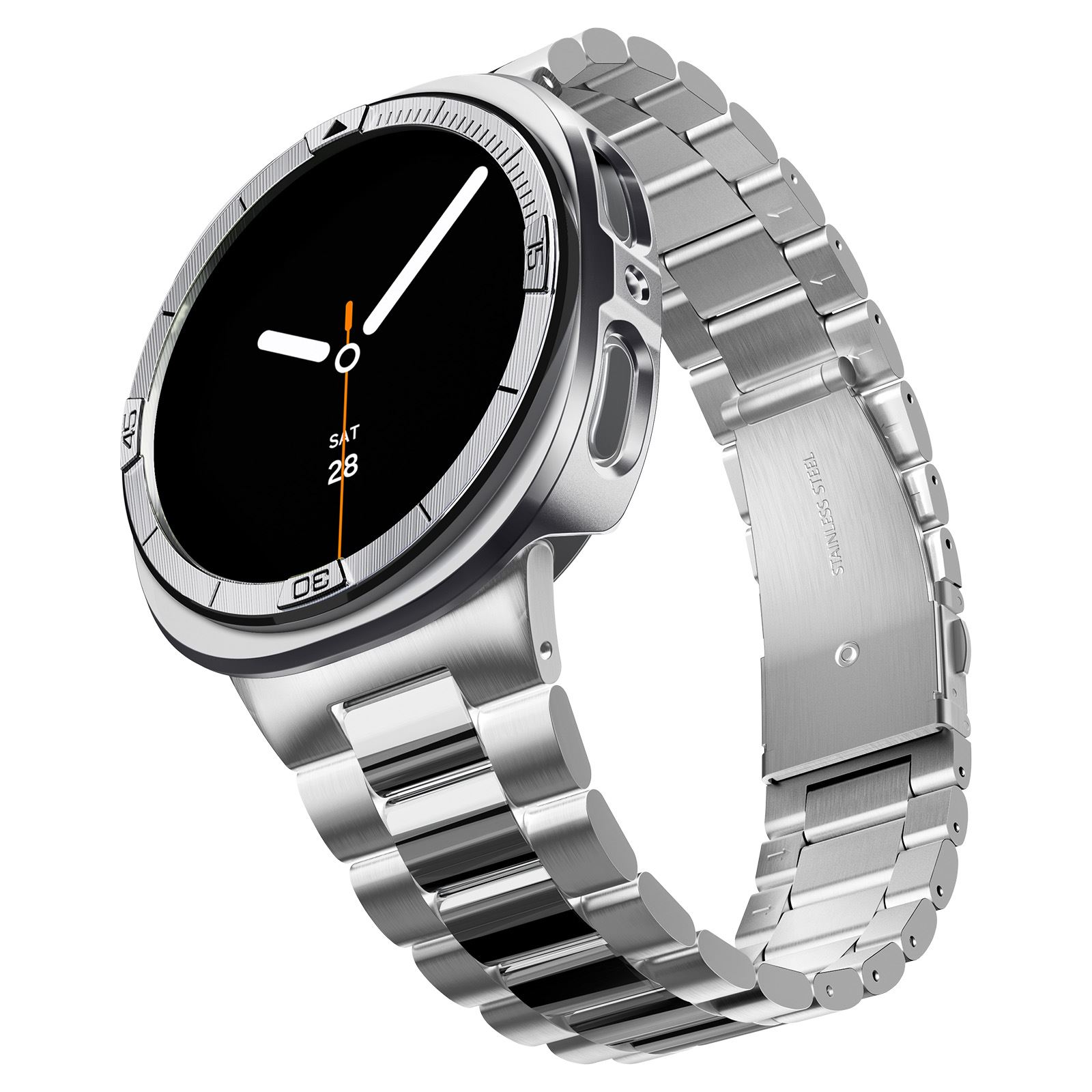 Spigen Bezel Tune Pro (Pilot), silver - Samsung Galaxy Watch 9/8 44mm (10)