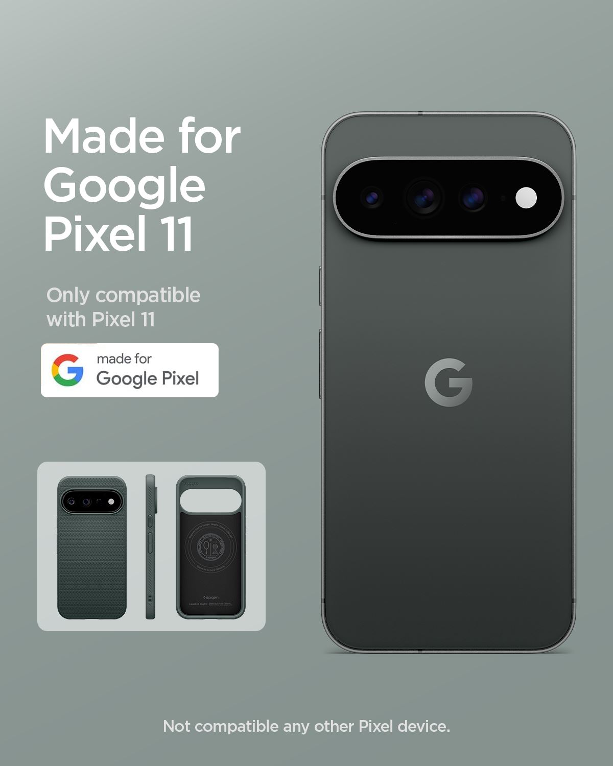 Spigen Liquid Air MagSafe, abyss green - Google Pixel 11 (10)