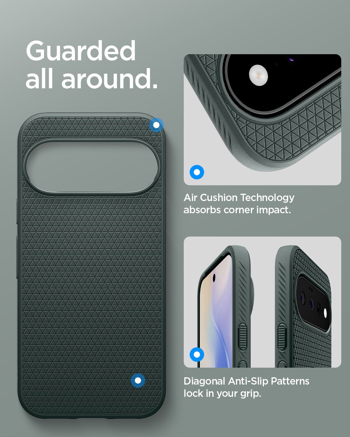 Spigen Liquid Air MagSafe, abyss green - Google Pixel 11 (14)
