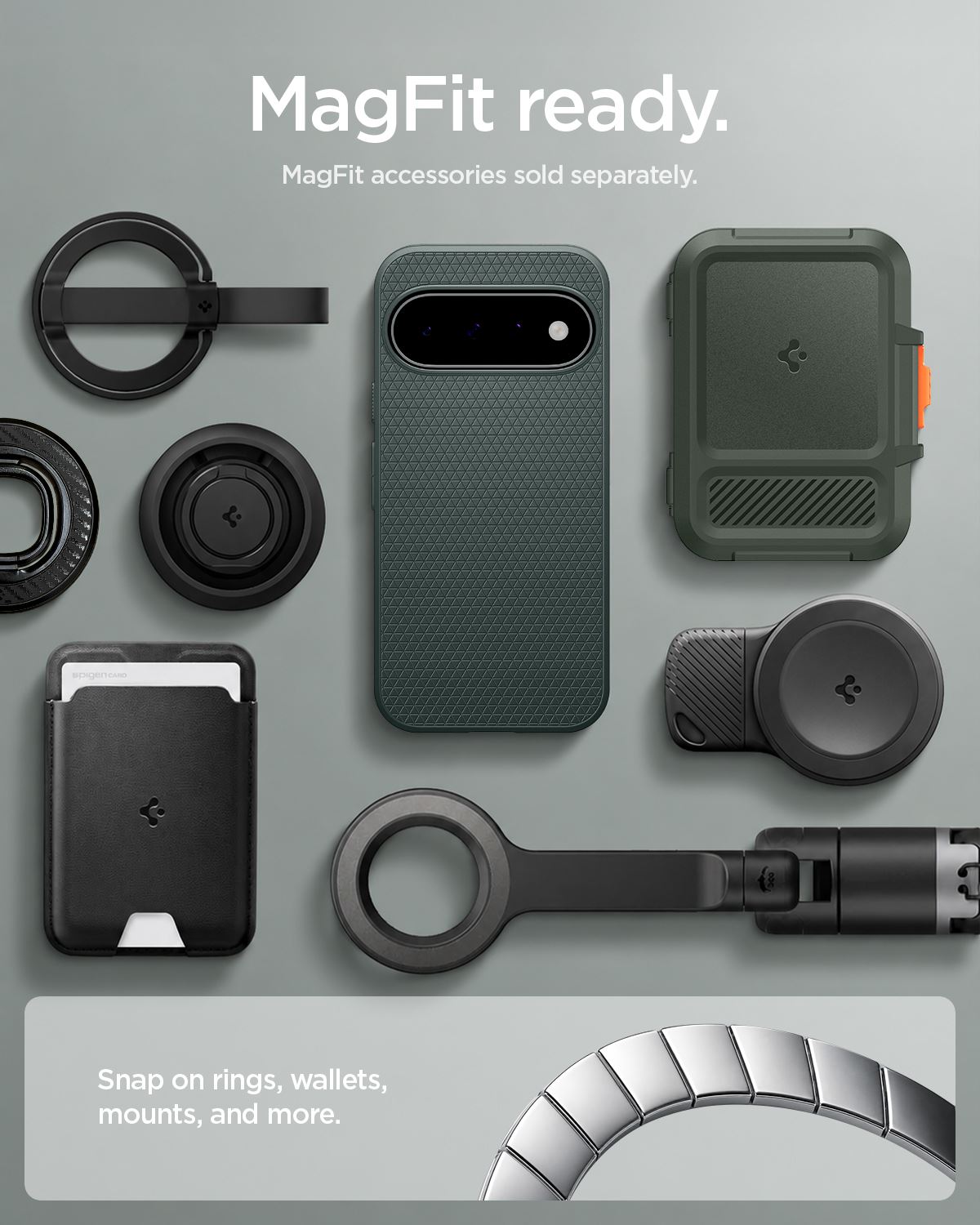 Spigen Liquid Air MagSafe, abyss green - Google Pixel 11 (15)