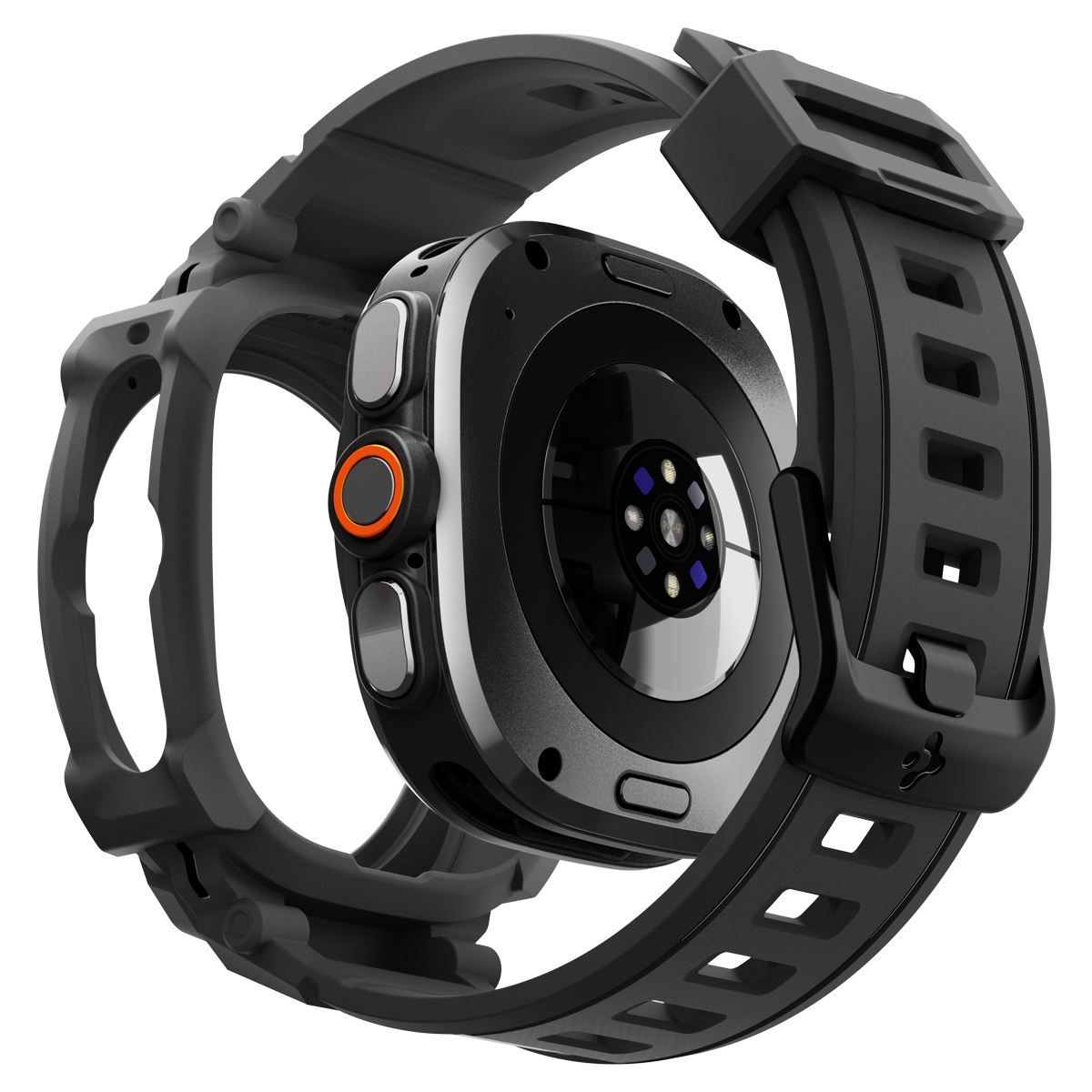 Spigen Rugged Armor Pro, matte black - Samsung Galaxy Watch Ultra 2 47mm (3)