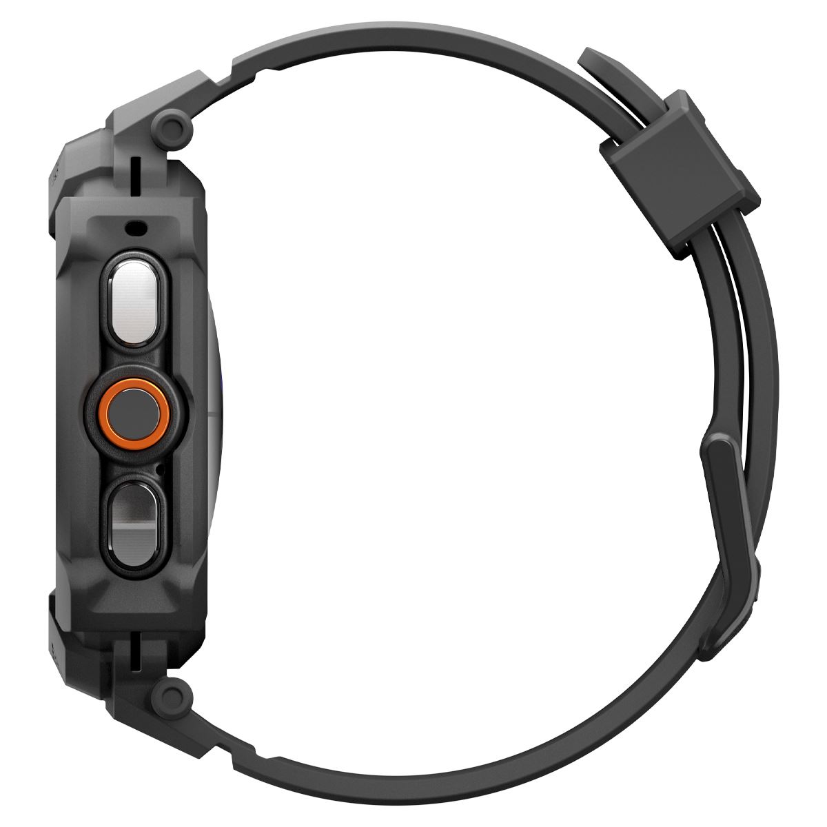 Spigen Rugged Armor Pro, matte black - Samsung Galaxy Watch Ultra 2 47mm (6)