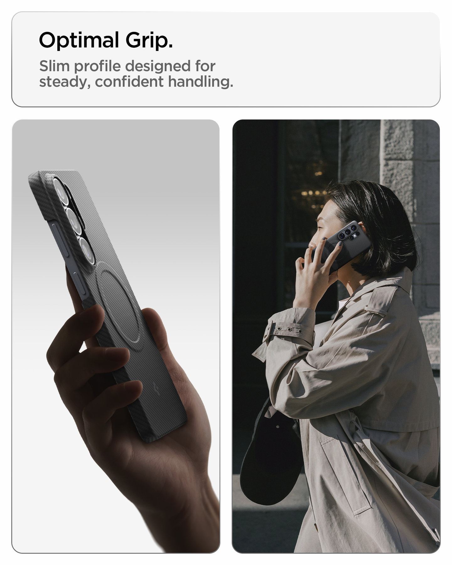 Spigen Air Skin Aramid MagSafe, black - Samsung Galaxy S26 Ultra (17)