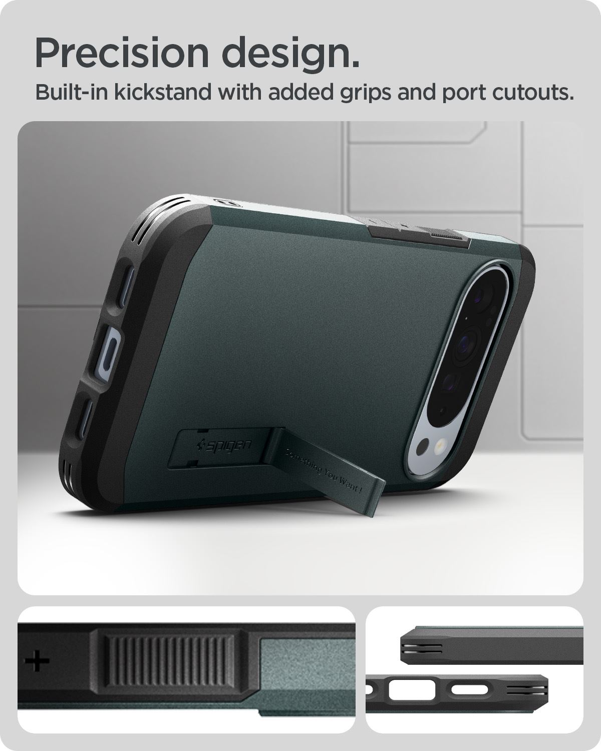 Spigen Tough Armor MagSafe, abyss green - Google Pixel 10 Pro XL (13)