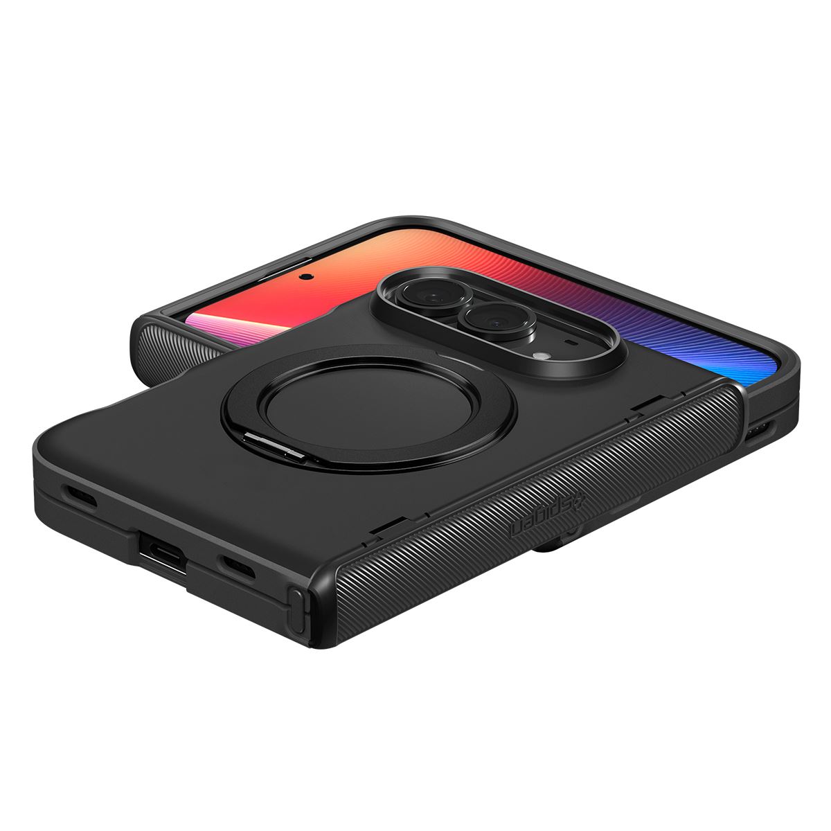Spigen Slim Armor Pro S MagSafe, black - iPhone Duo (12)