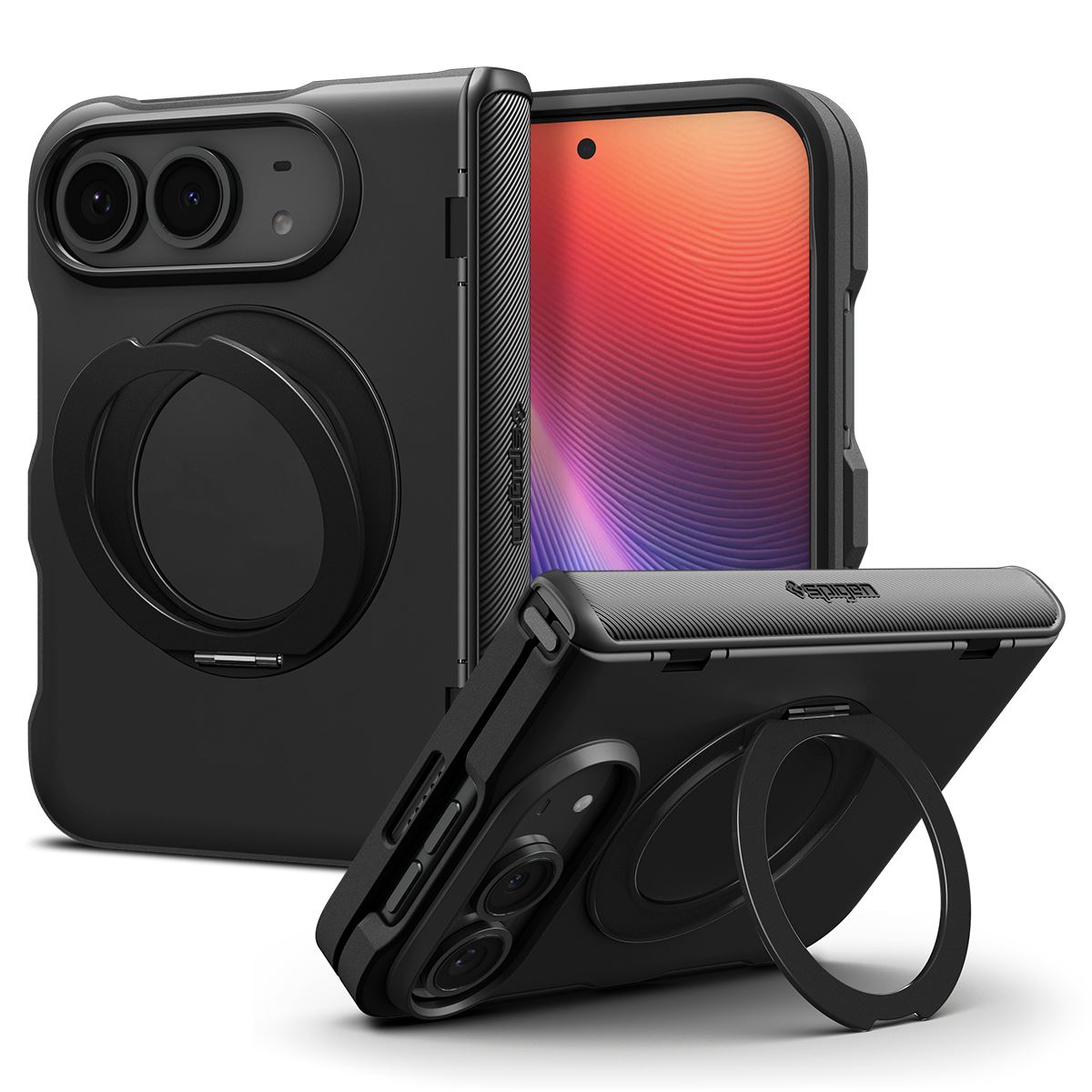Spigen Slim Armor Pro S MagSafe, black - iPhone Duo (2)