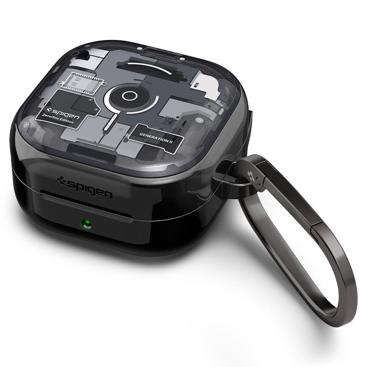 Spigen Ultra Hybrid, zero one black - Samsung Galaxy Buds 4 Pro/4 (1)