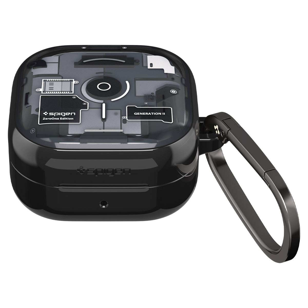 Spigen Ultra Hybrid, zero one black - Samsung Galaxy Buds 4 Pro/4 (3)