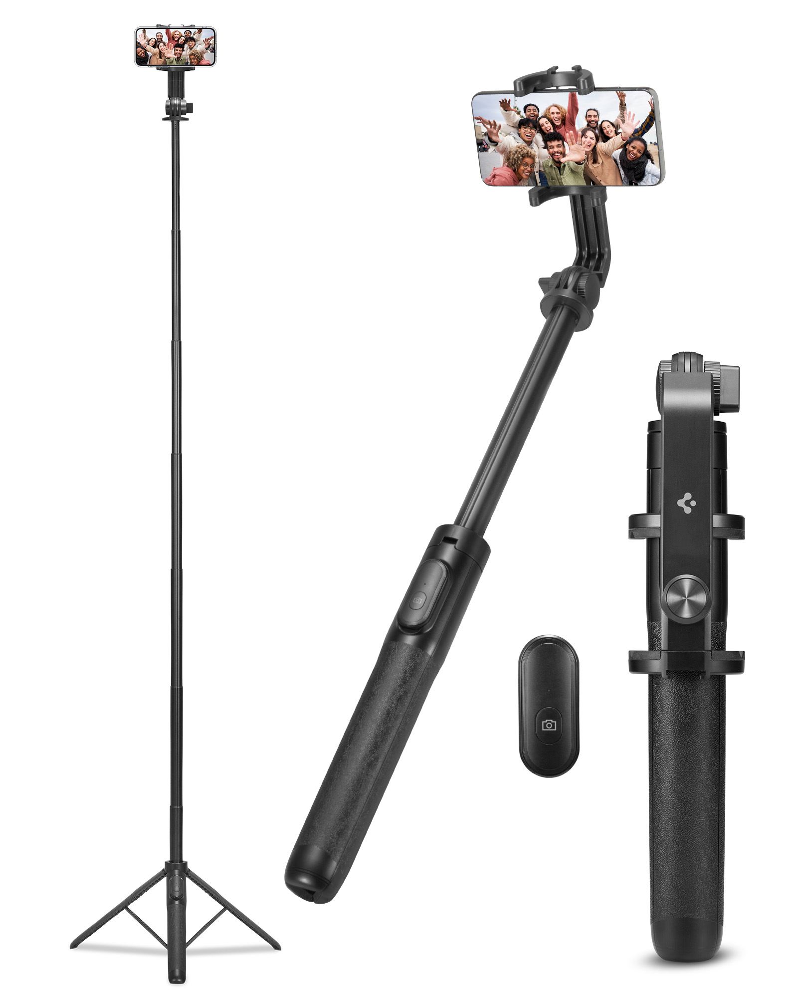 Spigen Tripod Selfie Stick, black - longer version (1)