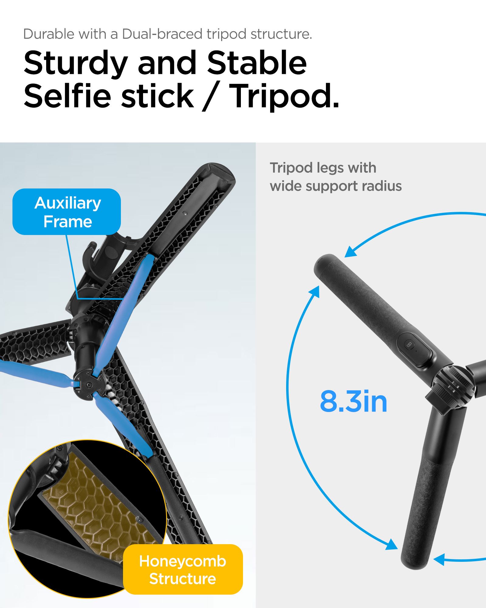 Spigen Tripod Selfie Stick, black - longer version (15)