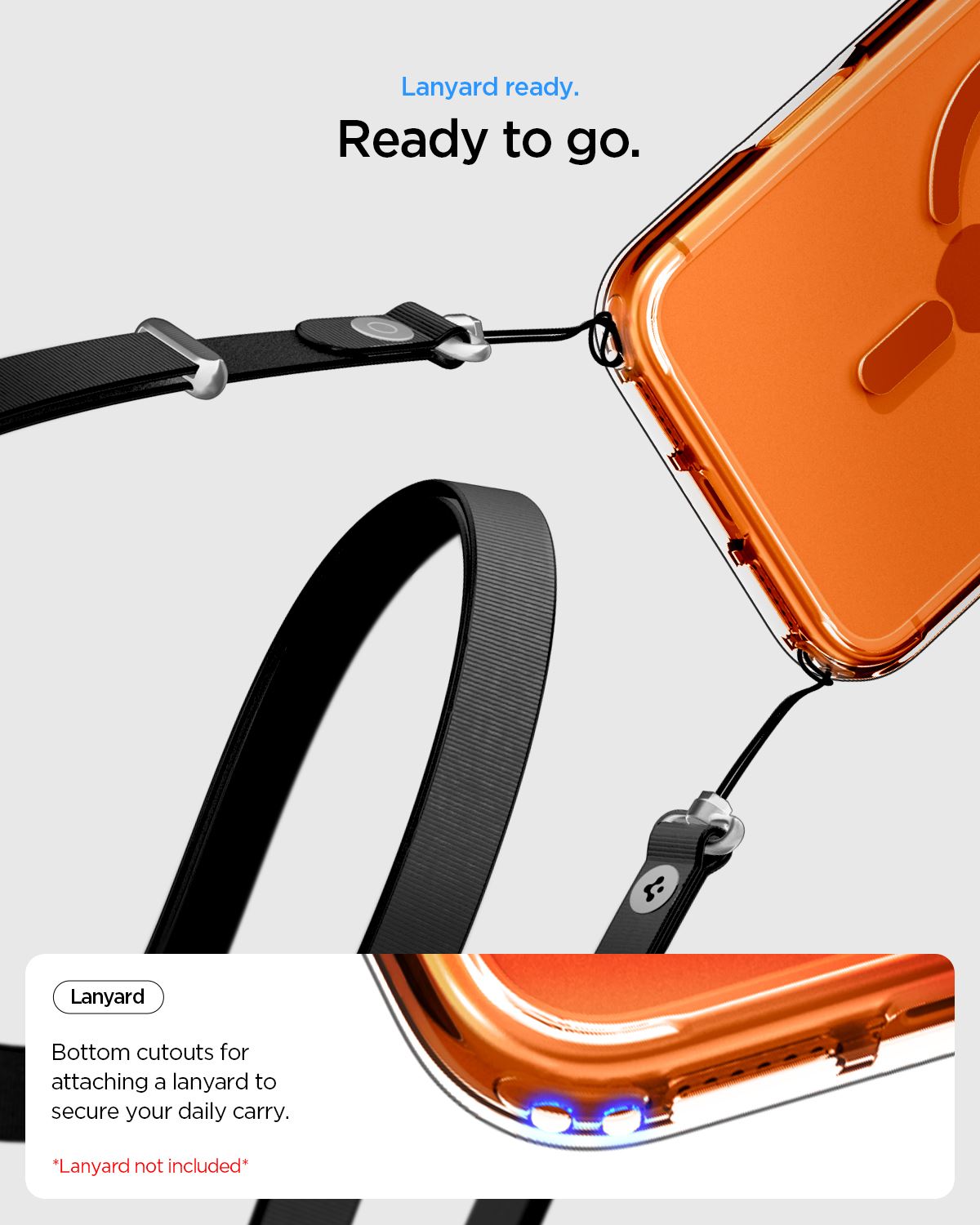 Spigen Ultra Hybrid MagSafe, clear orange - iPhone 17 Pro (15)