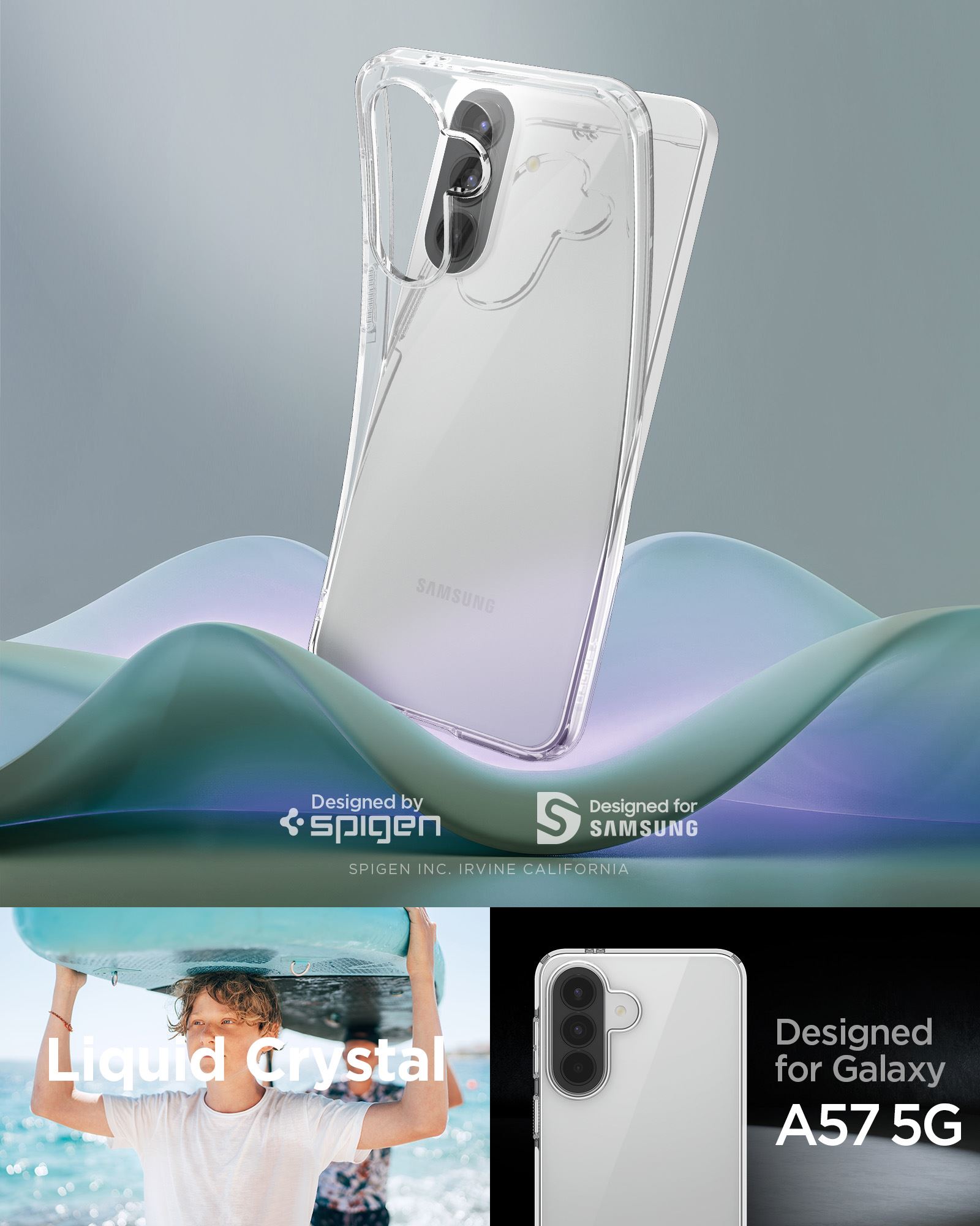 Spigen Liquid Crystal, crystal clear - Samsung Galaxy A57 5G (11)