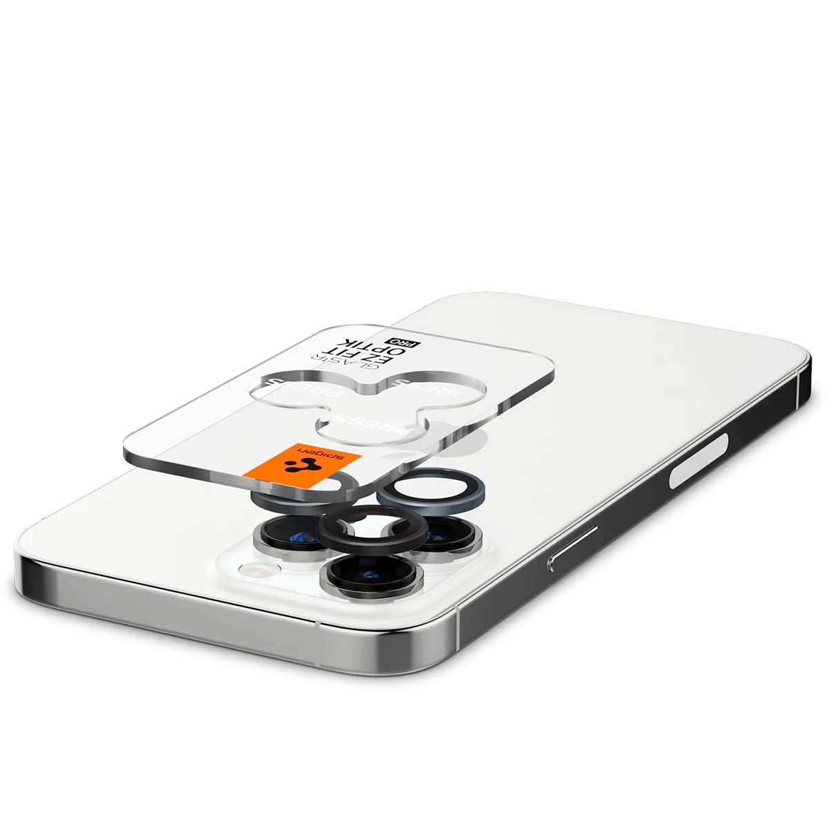 Spigen Glass tR EZ Fit Optik Pro 2 Pack, zero one - iPhone 17/16/15/14 Pro / 17/16/15/14 Pro Max (4)