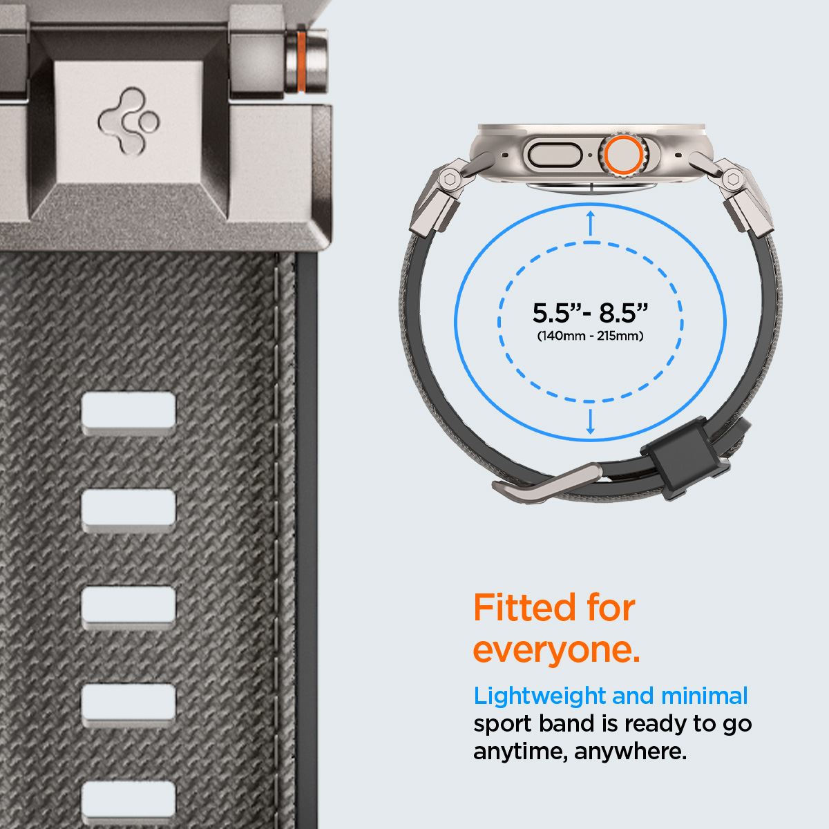 Spigen DuraPro Armor, gray - Apple Watch 49mm/46mm/45mm/44mm (10)